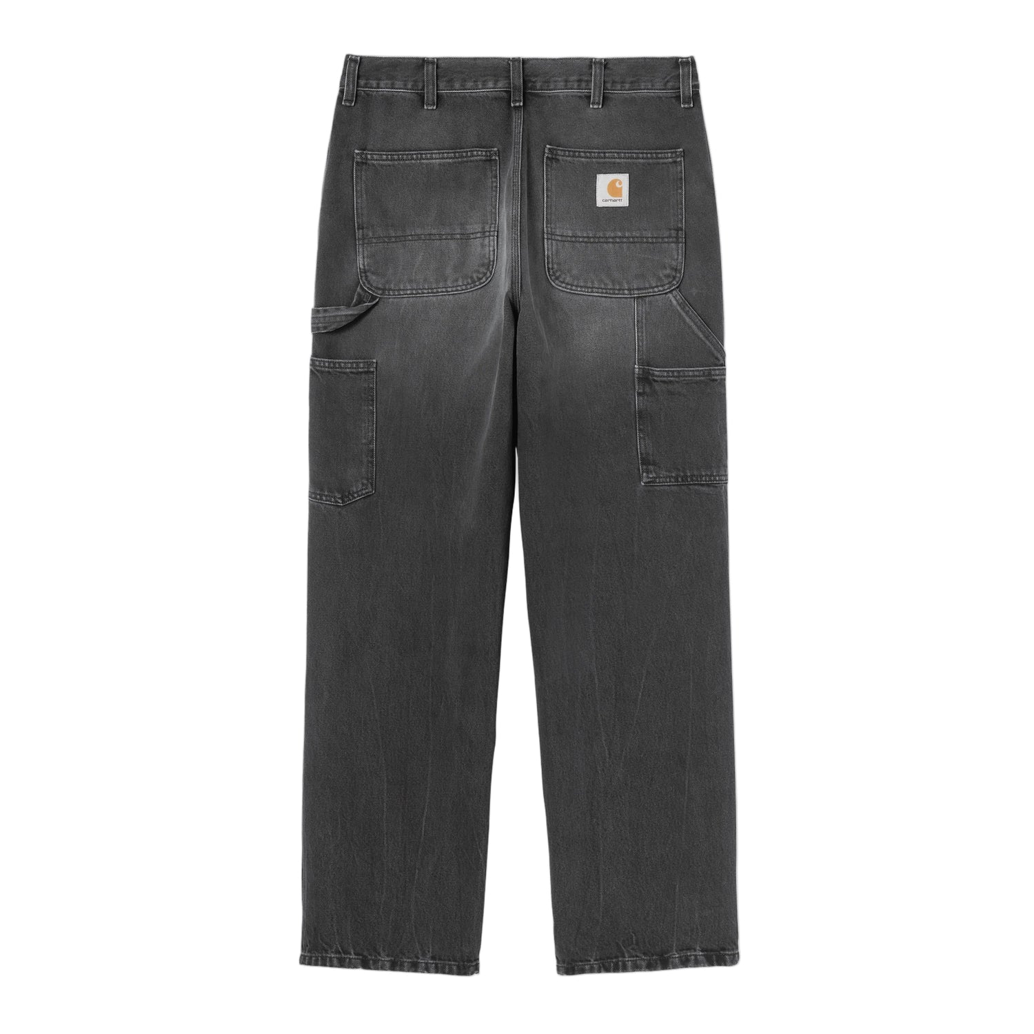 SINGLE KNEE PANT BLACK MARBLE USED WASH