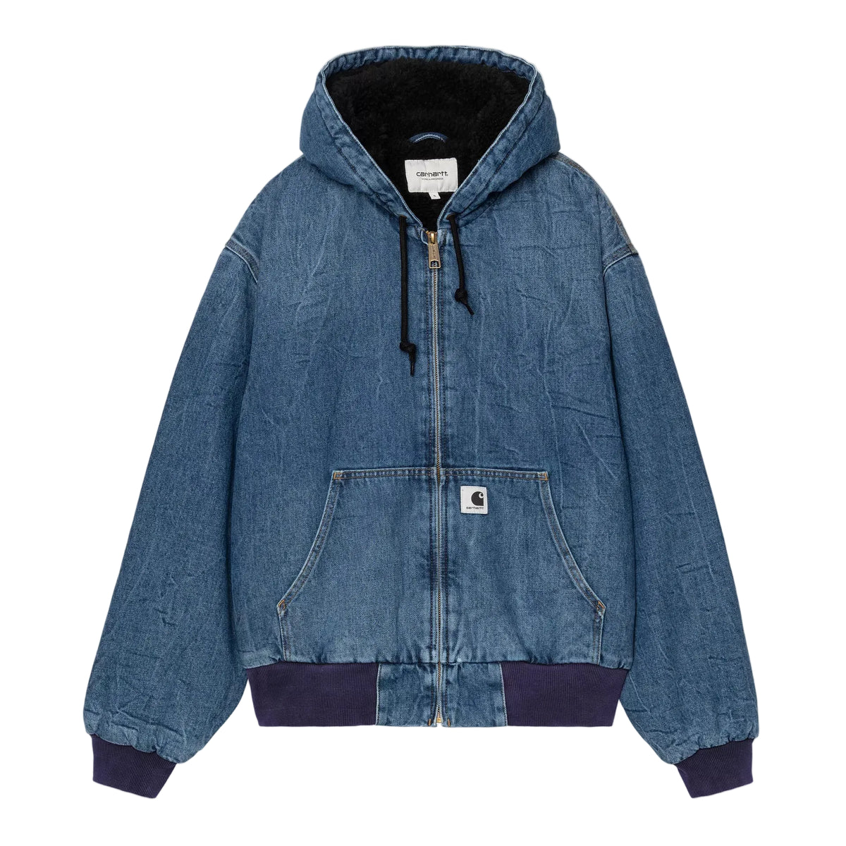 W' OG ACTIVE JACKET BLUE MARBLE USED WASH
