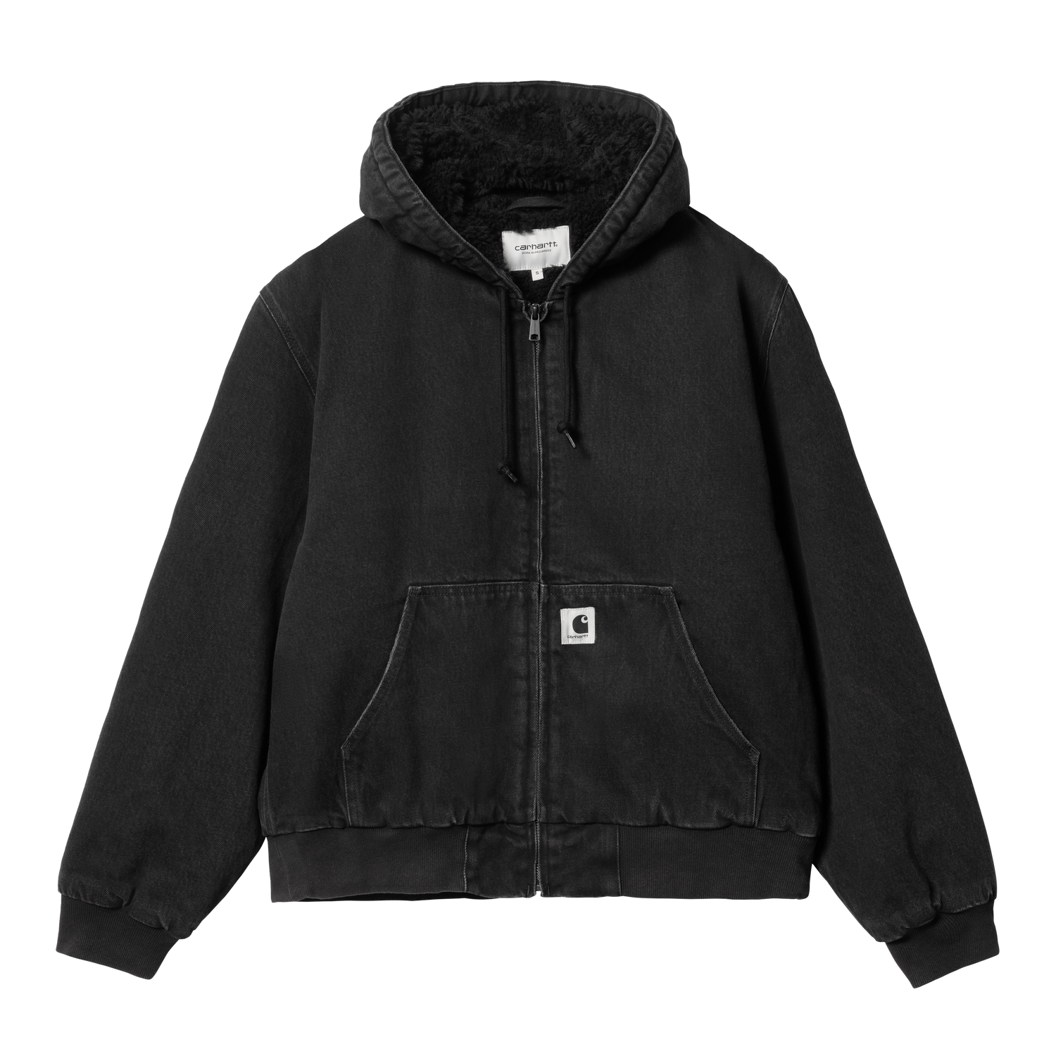 W' OG ACTIVE JACKET BLACK STONE WASHED