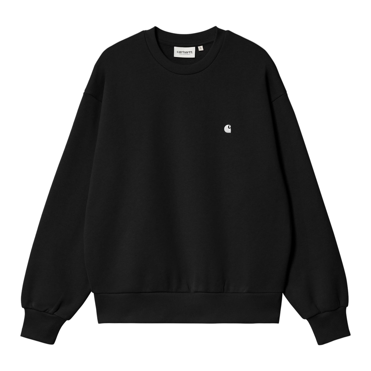 W' CASEY SWEATSHIRT BLACK / SILVER