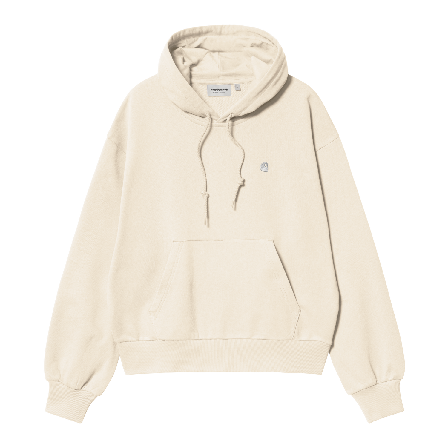 W' HOODED CASEY SWEATSHIRT NATURAL / SILVER