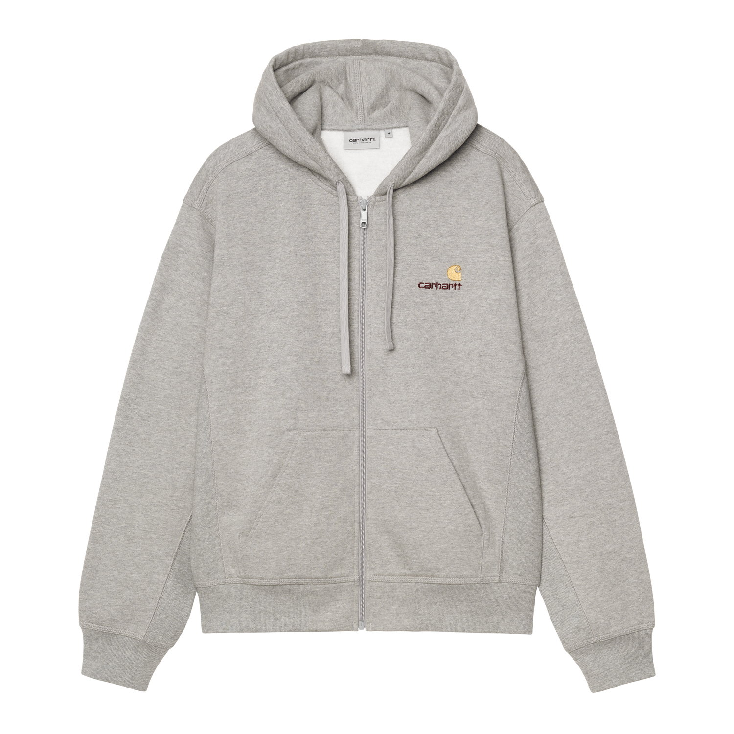 HOODED AMERICAN SCRIPT JACKET GREY HEATHER