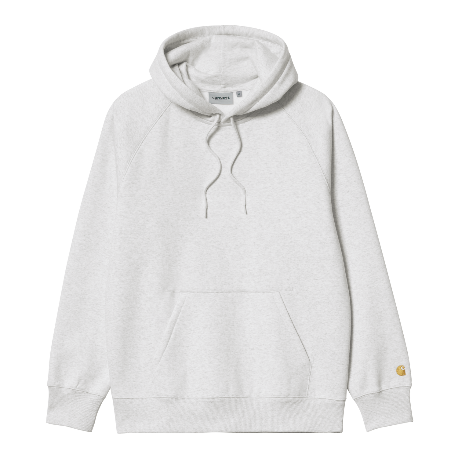 HOODED CHASE SWEAT ASH HEATHER / GOLD
