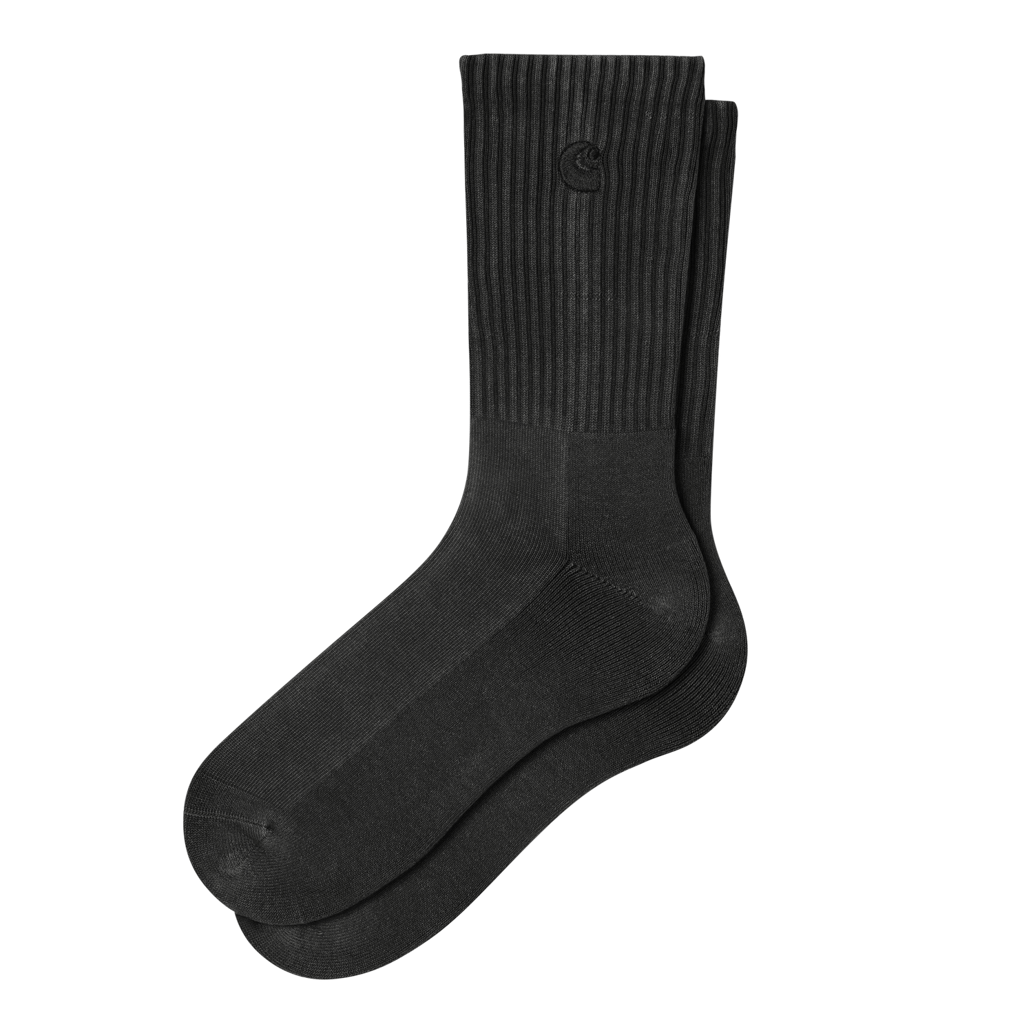 HUDSON SOCKS BLACK CHALK WASH