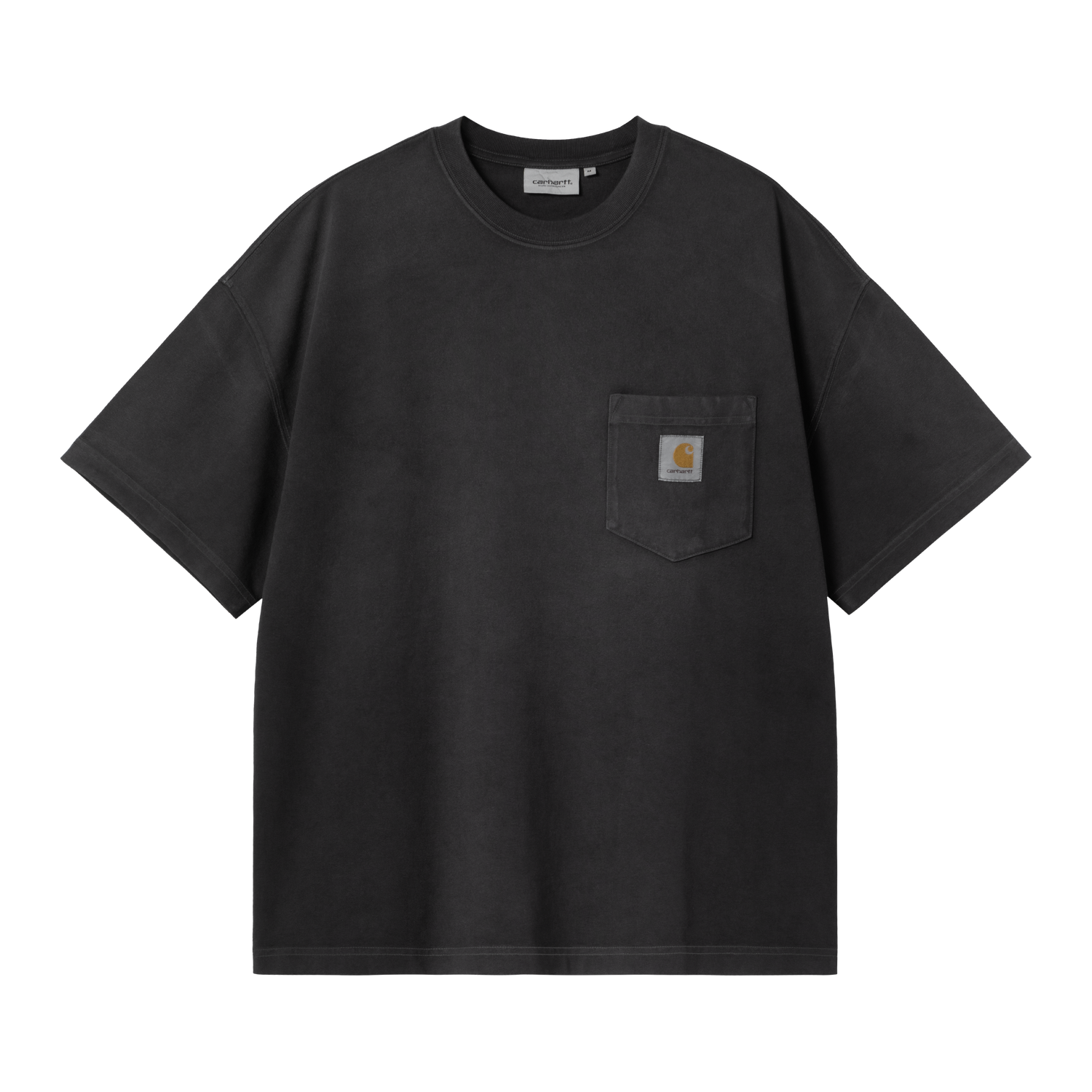 S/S HUDSON POCKET T-SHIRT BLACK CHALK WASH