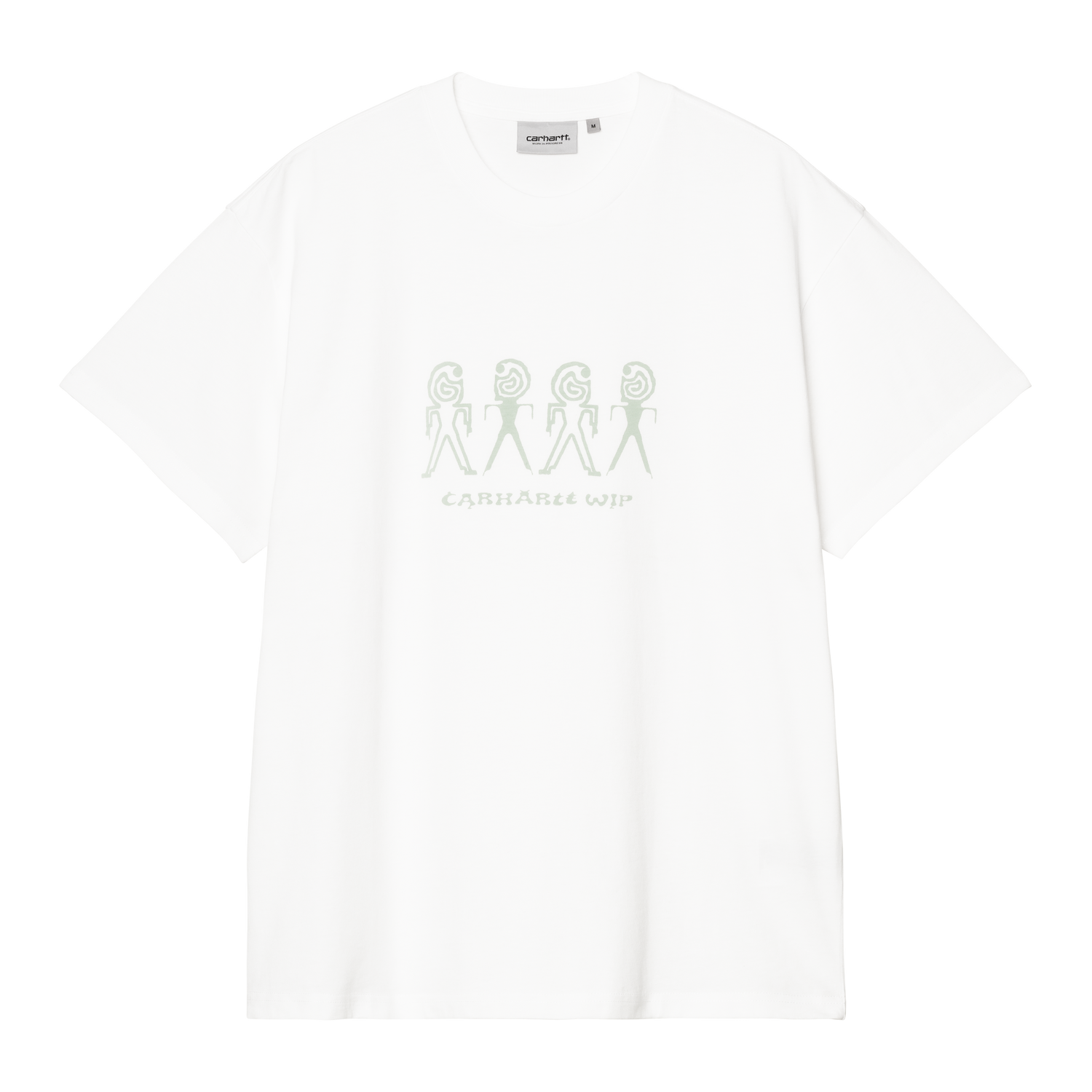 S/S TERRESTRIAL T-SHIRT WHITE / PALE OLIVE PIGMENT GARMENT DYED
