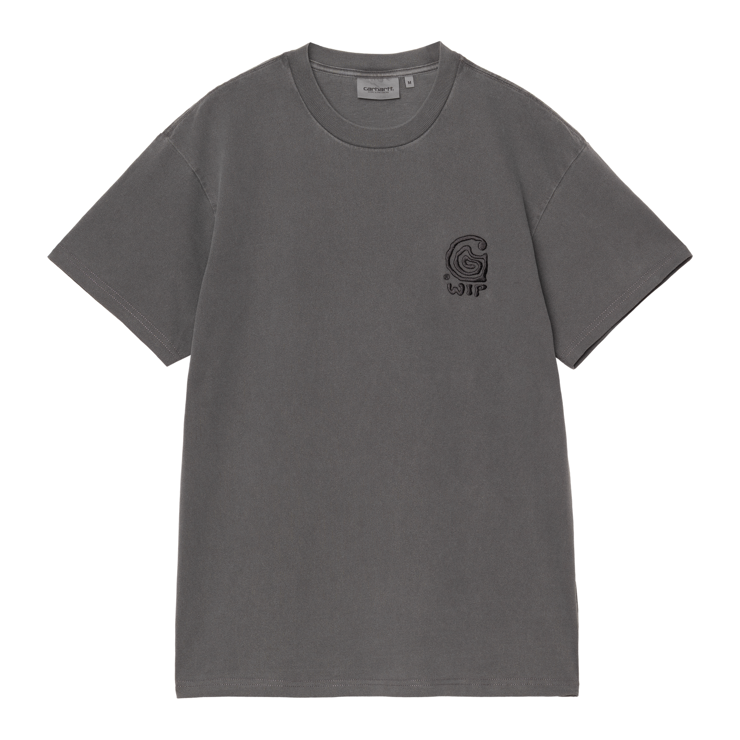 S/S HELIX REDUX T-SHIRT BLACK GARMENT DYED