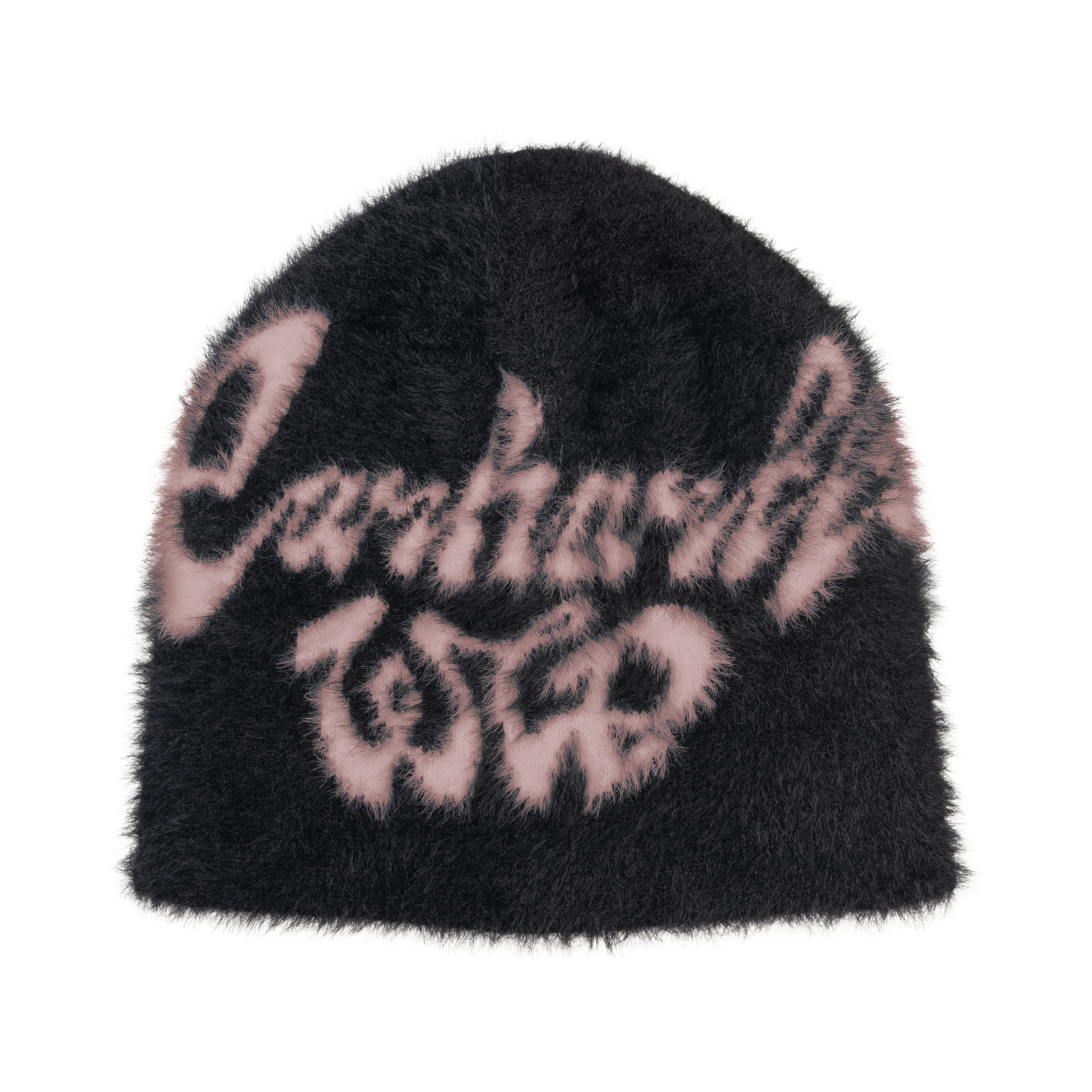 CHEDDA BEANIE BLACK / GLASSY PINK