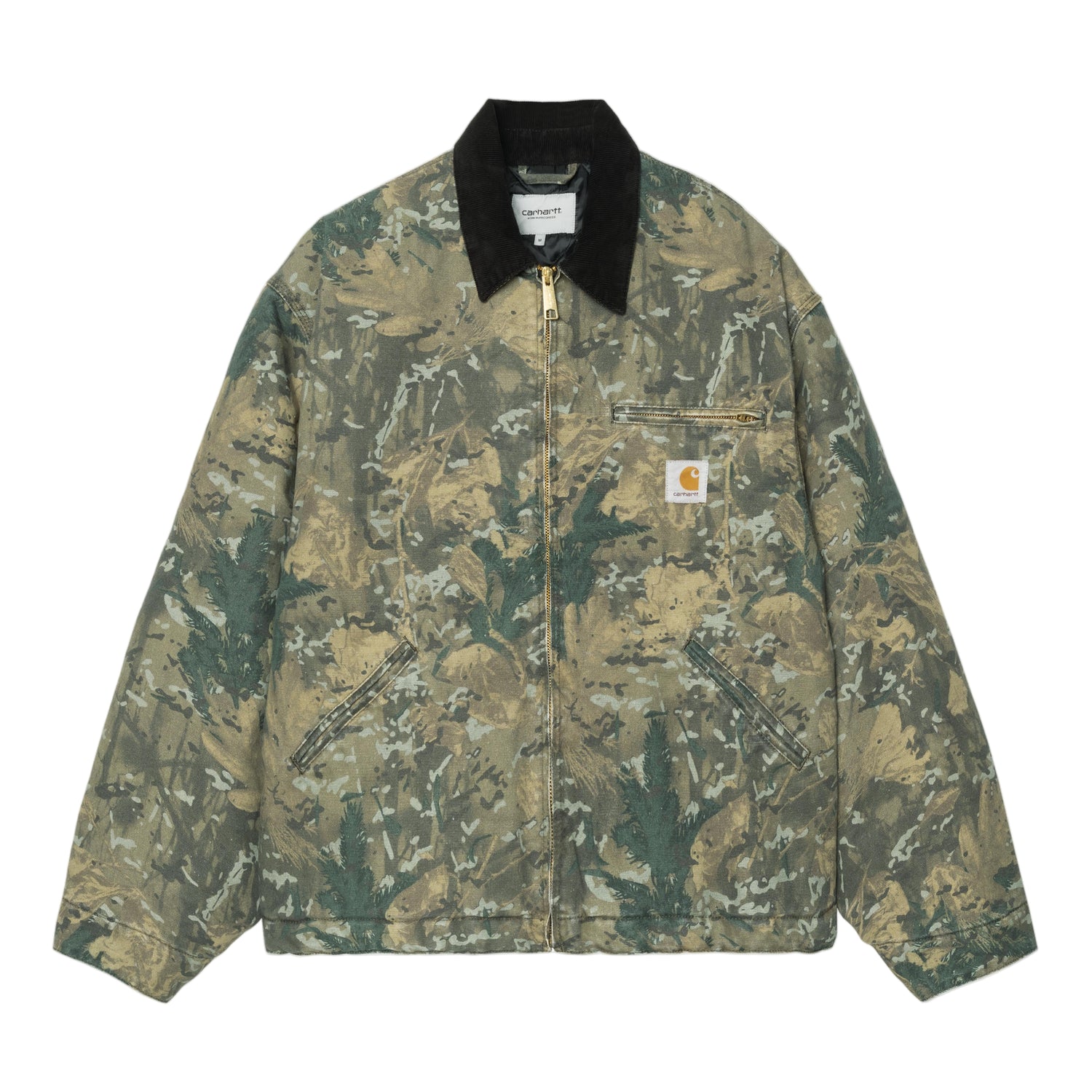 OG DETROIT JACKET CAMO COMBI GREEN / BLACK STONE WASHED