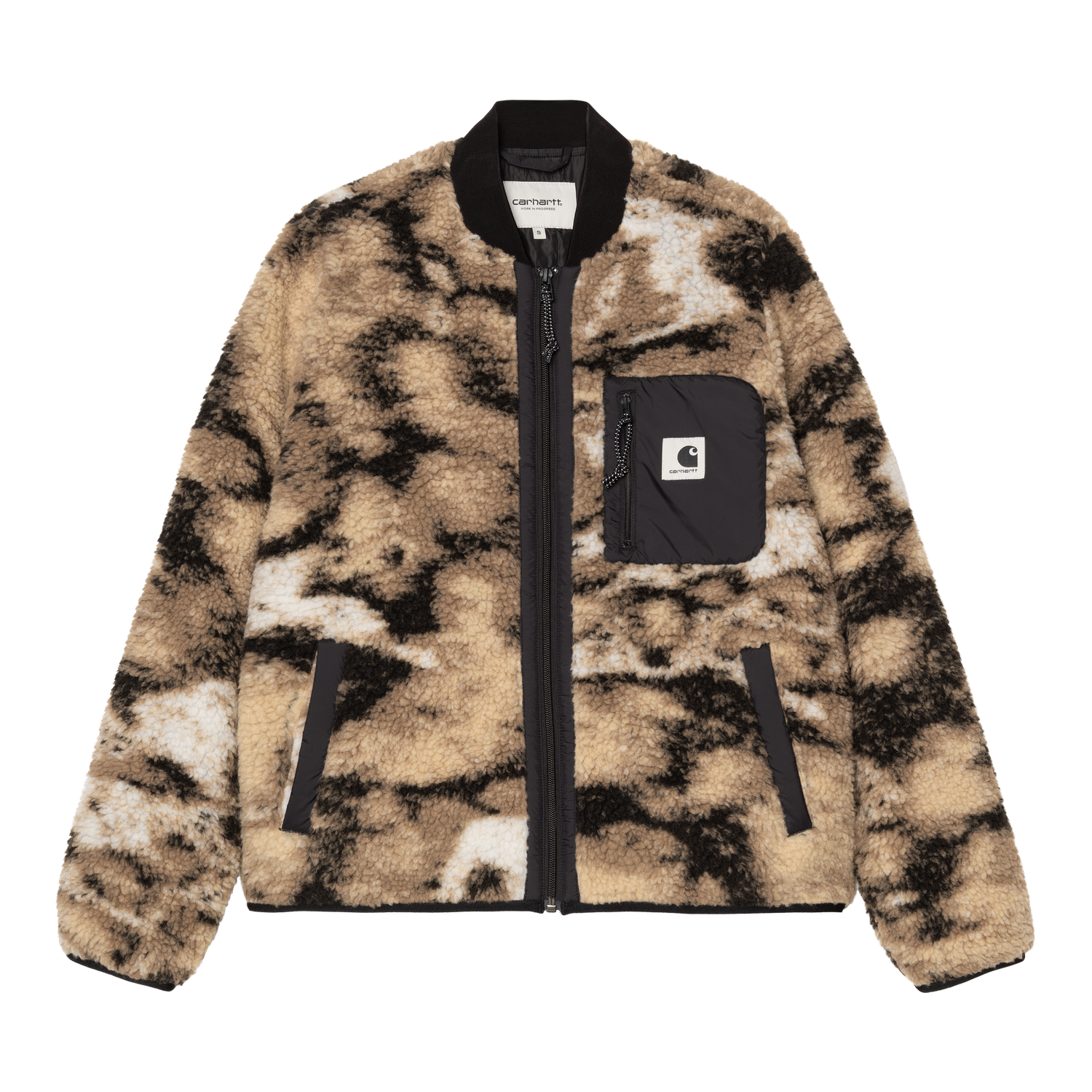 W' JANET LINER WILD DOG JACQUARD / BLACK