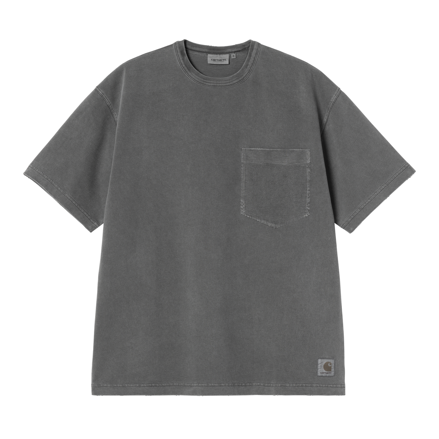 S/S TORION POCKET T-SHIRT BLACK GRIND WASH