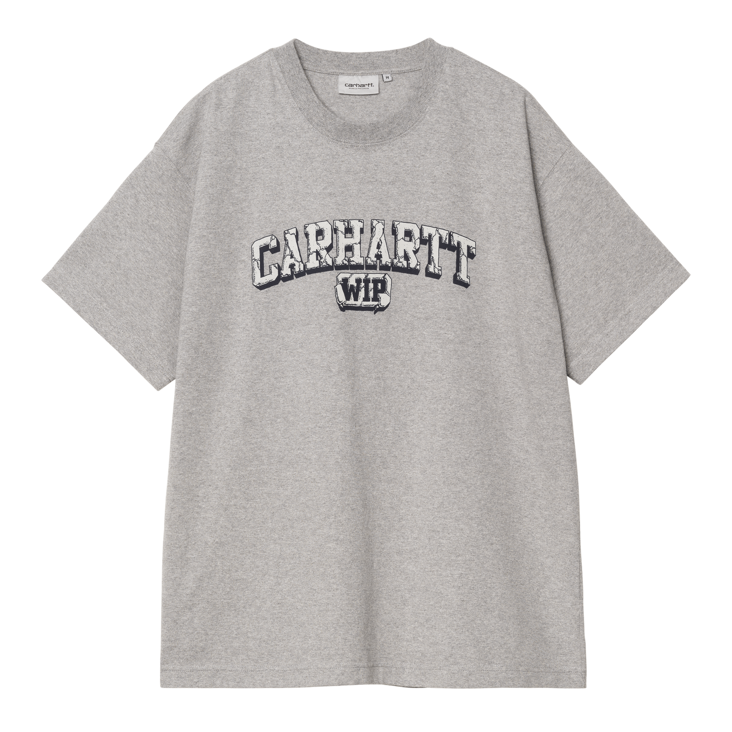 S/S HEAVY DUTY T-SHIRT GREY HEATHER HEAVY ENZYME WASH