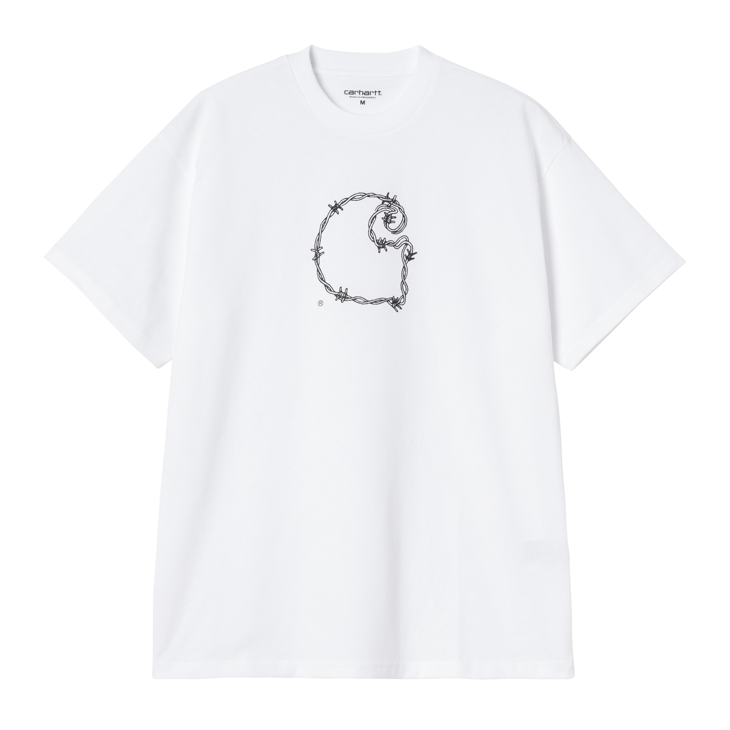 S/S BARBWIRE C T-SHIRT WHITE