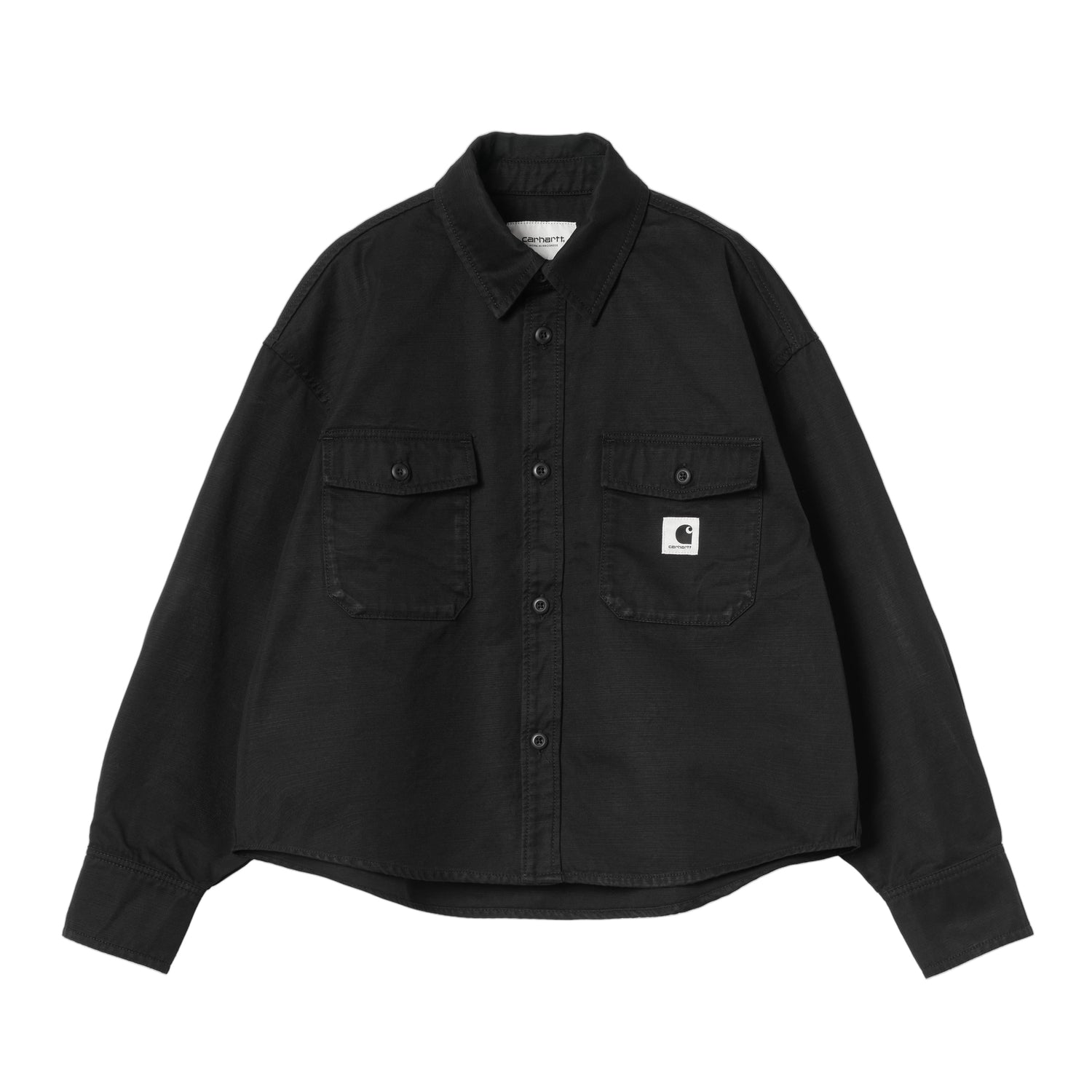 W' KELLY SHIRT JAC BLACK RINSED