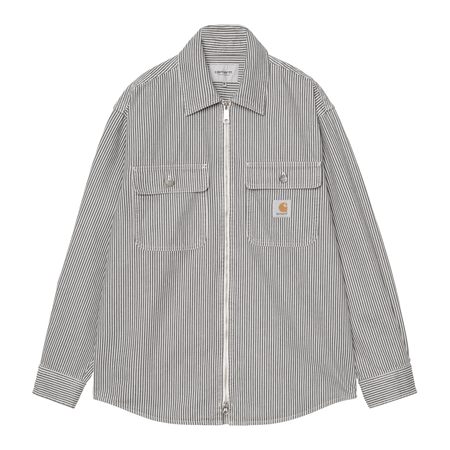 MERCER SHIRT JAC MERCER STRIPE, GRAPHITE / WAX STONE WASHED