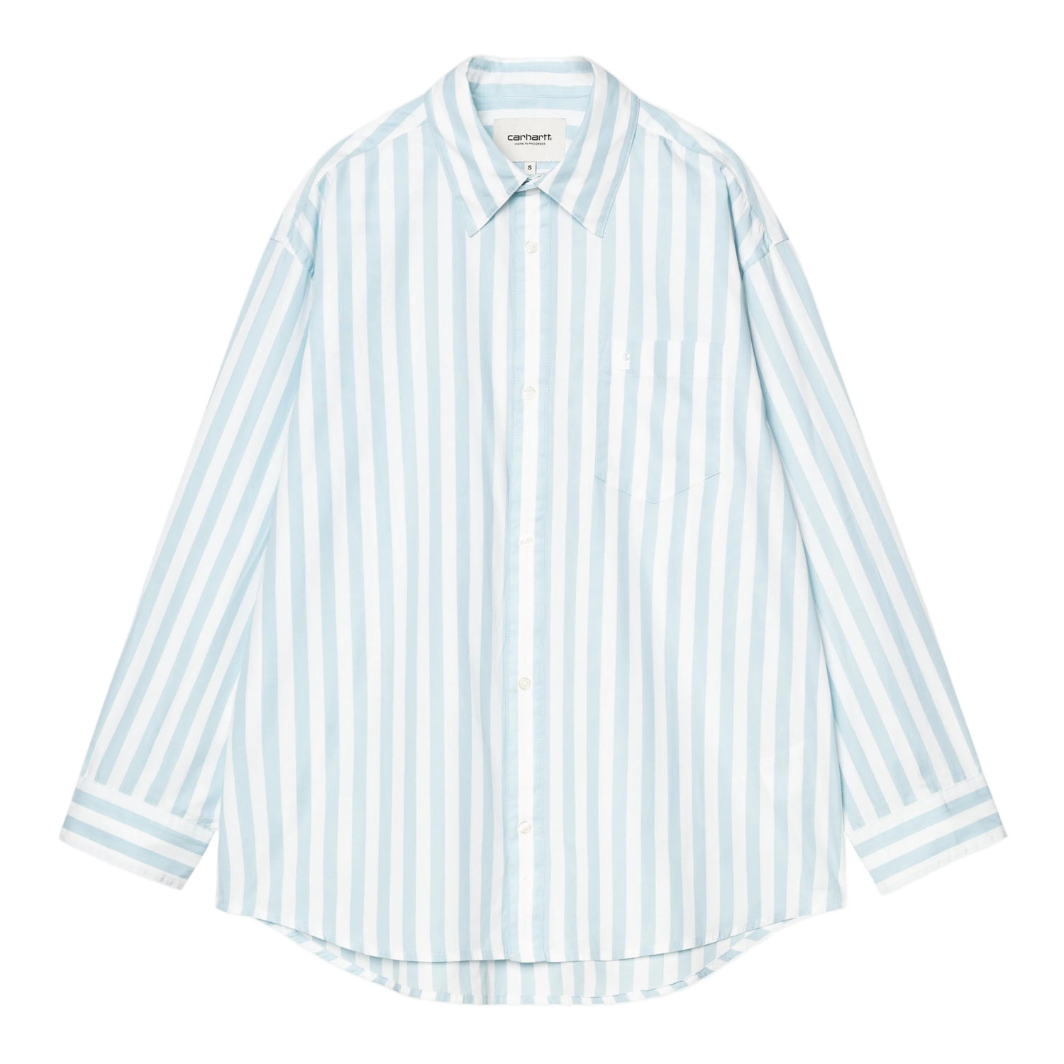W' L/S ROYCE SHIRT ROYCE STRIPE, ICARIA / WHITE