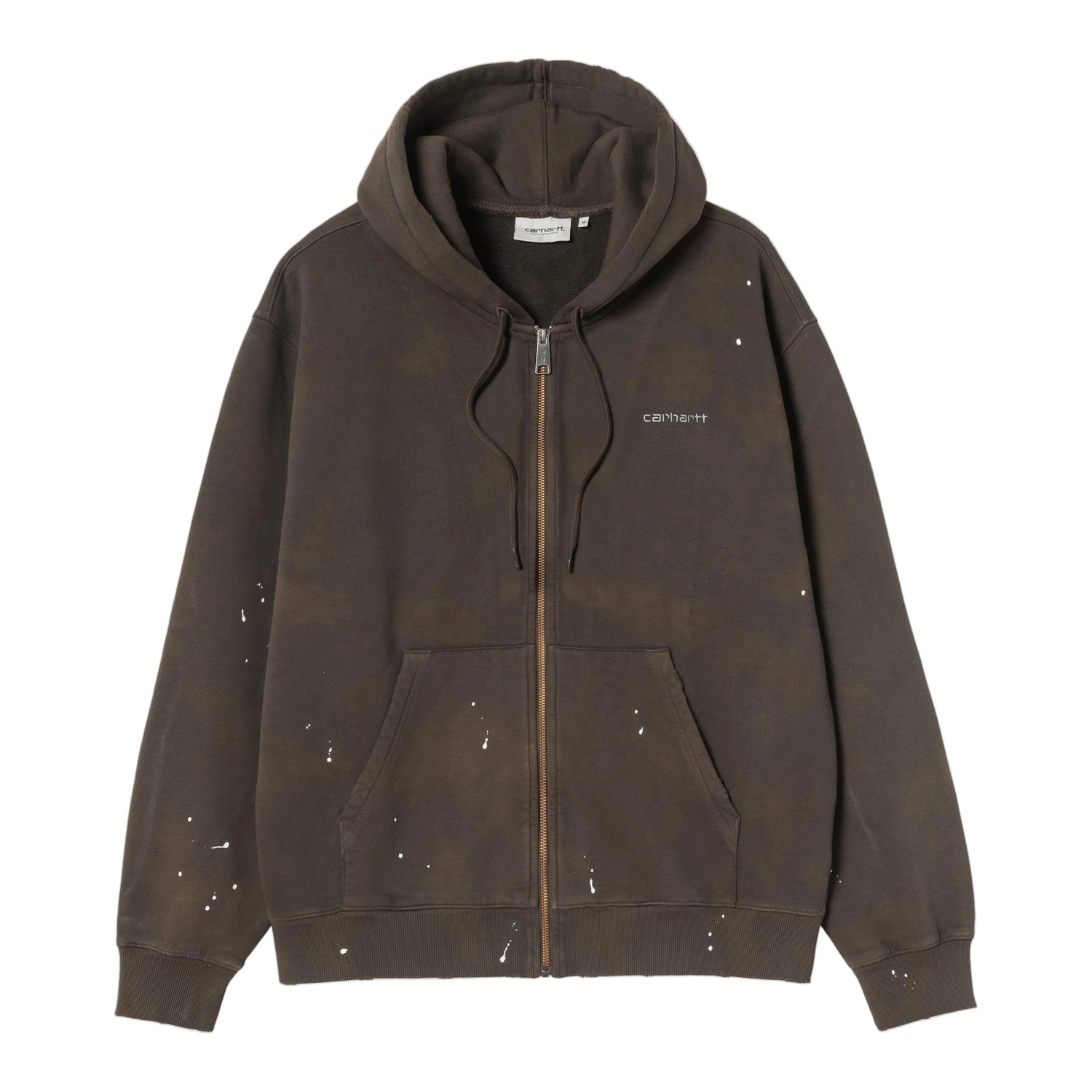 HOODED PAINTER JACKET TOBACCO DESTROY WASH SPLATTER