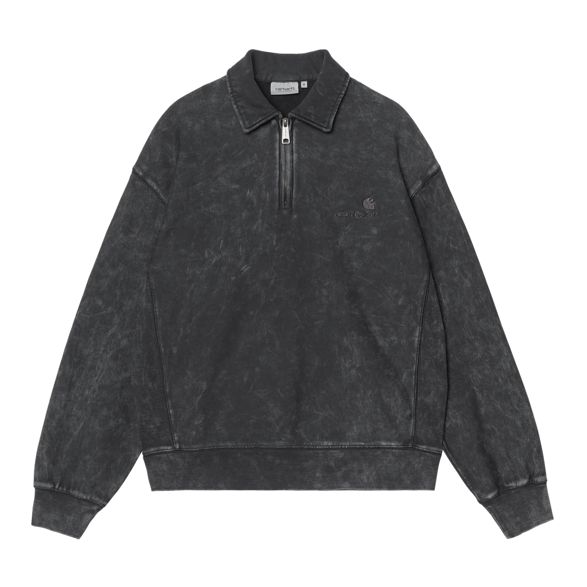 LAMBERT POLO SWEAT BLACK MOON WASH