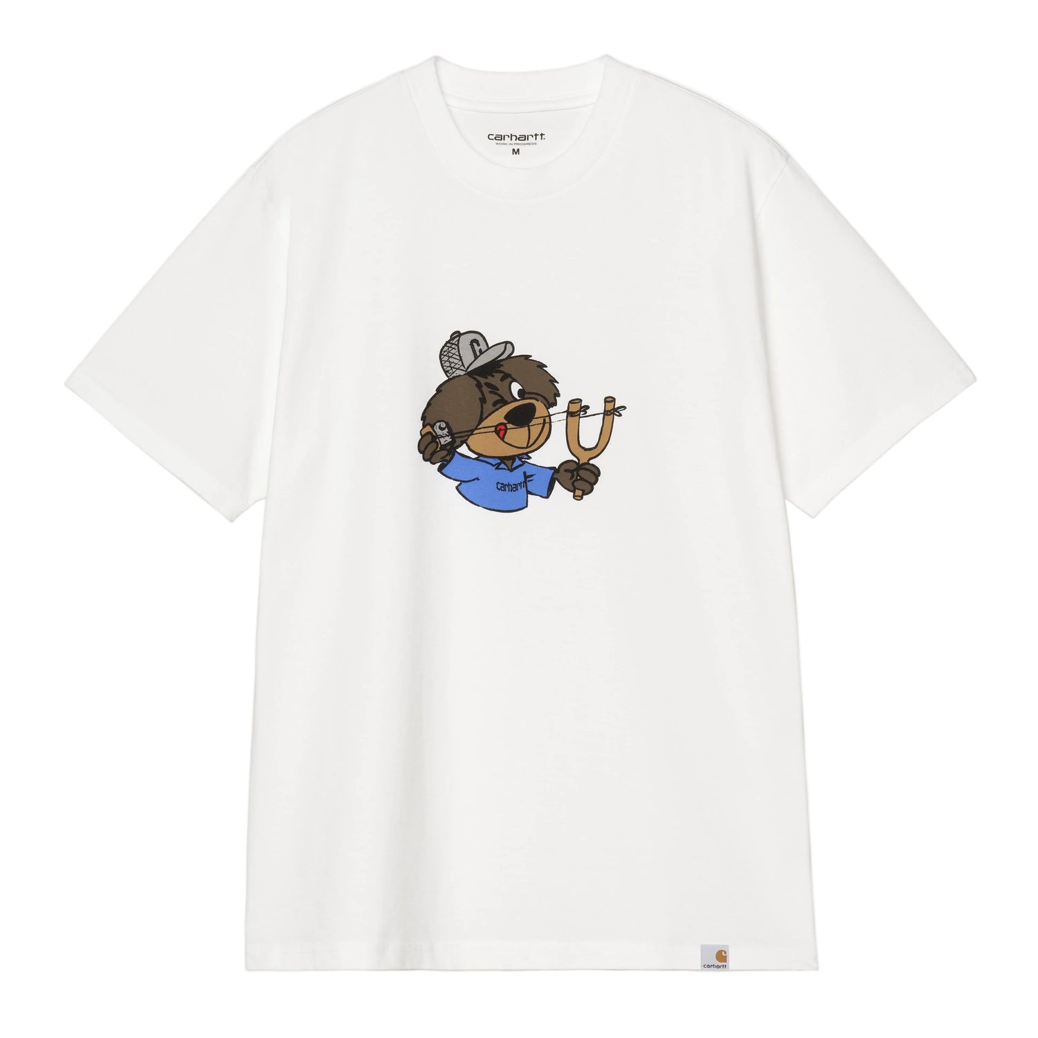 S/S SLINGSHOT T-SHIRT WHITE HEAVY ENZYME WASH