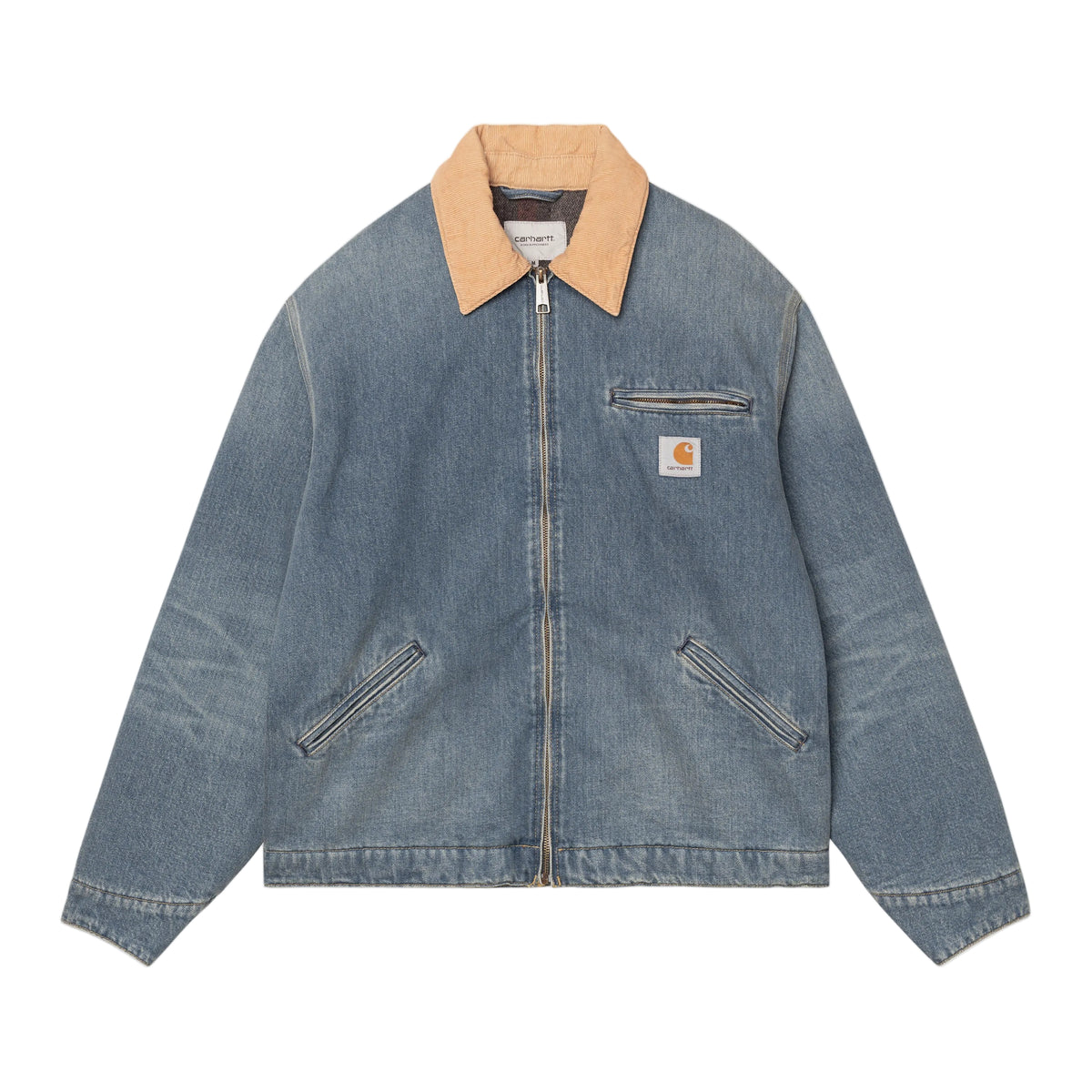 OG DETROIT JACKET BLUE / DUSTY H BROWN OLD USED WASH
