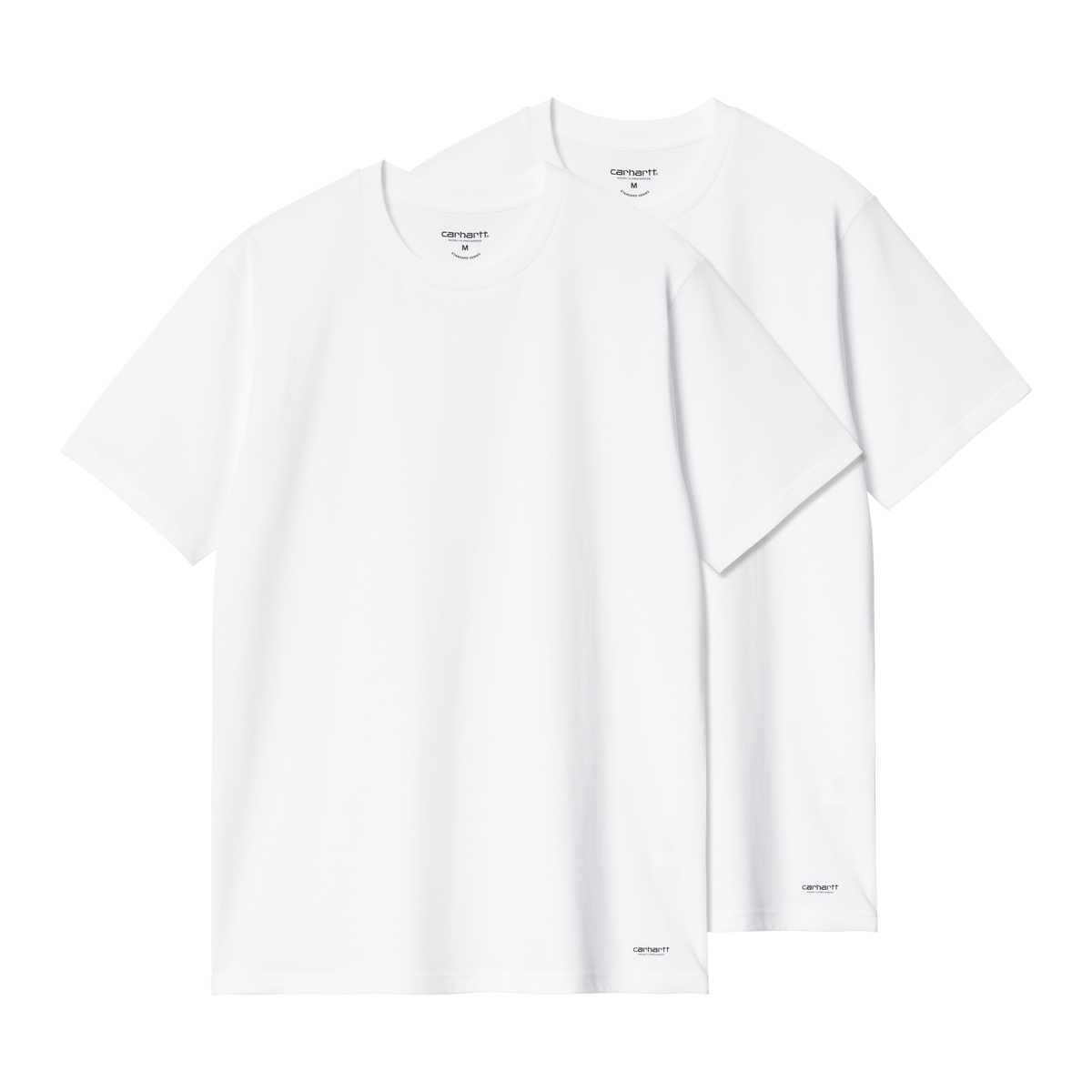 STANDARD CREW NECK T-SHIRT WHITE + WHITE