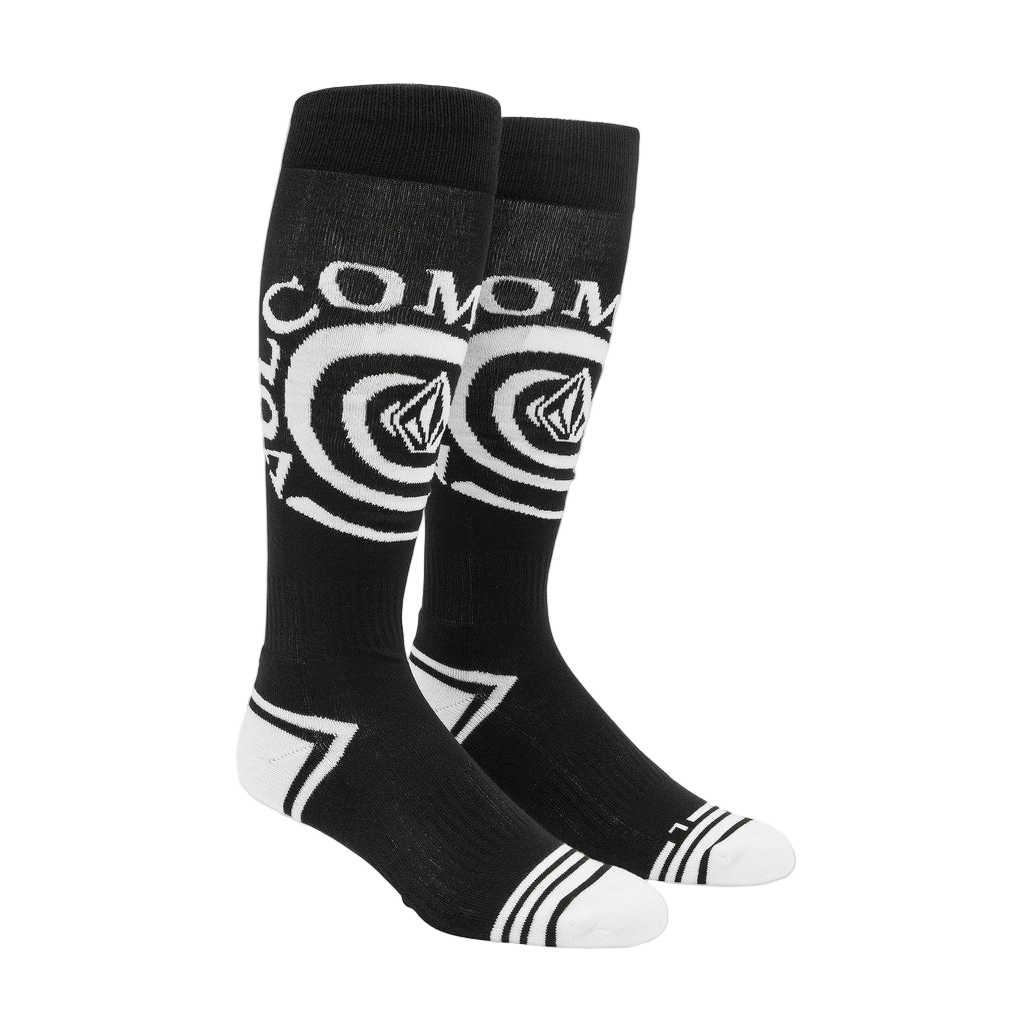 SPIRAL OVER-THE-CALF SOCK BLACK