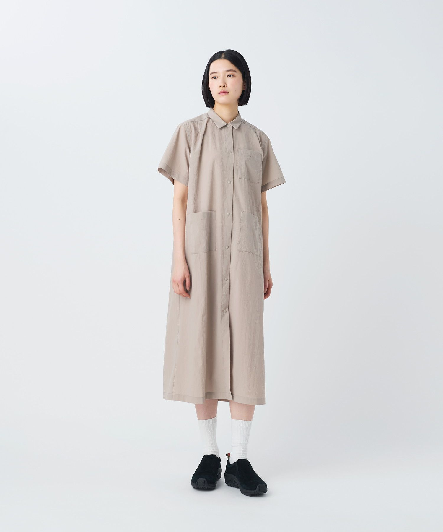 BREATHABLE QUICK DRY DRESS GREIGE