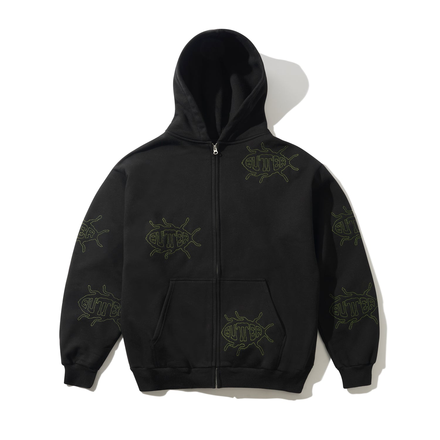 ROACH ZIP-THRU HOOD BLACK