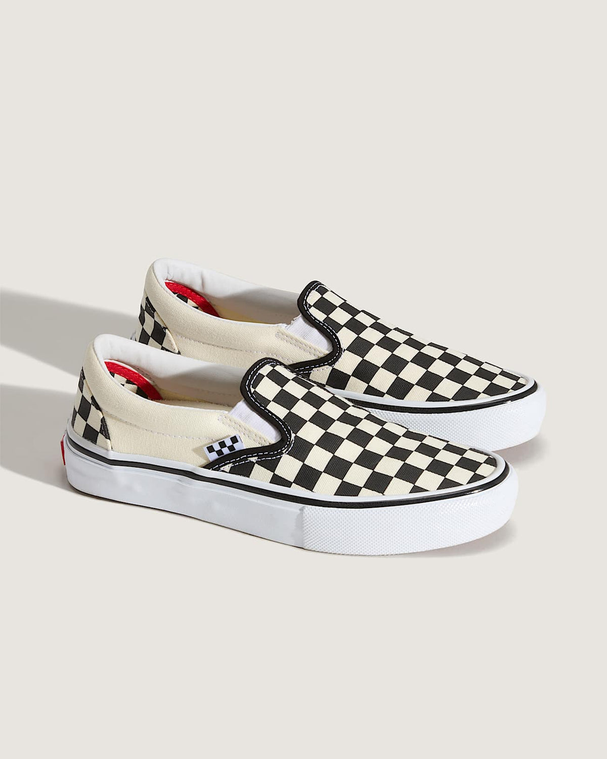 SKATE SLIP-ON CHECKERBOARD BLACK