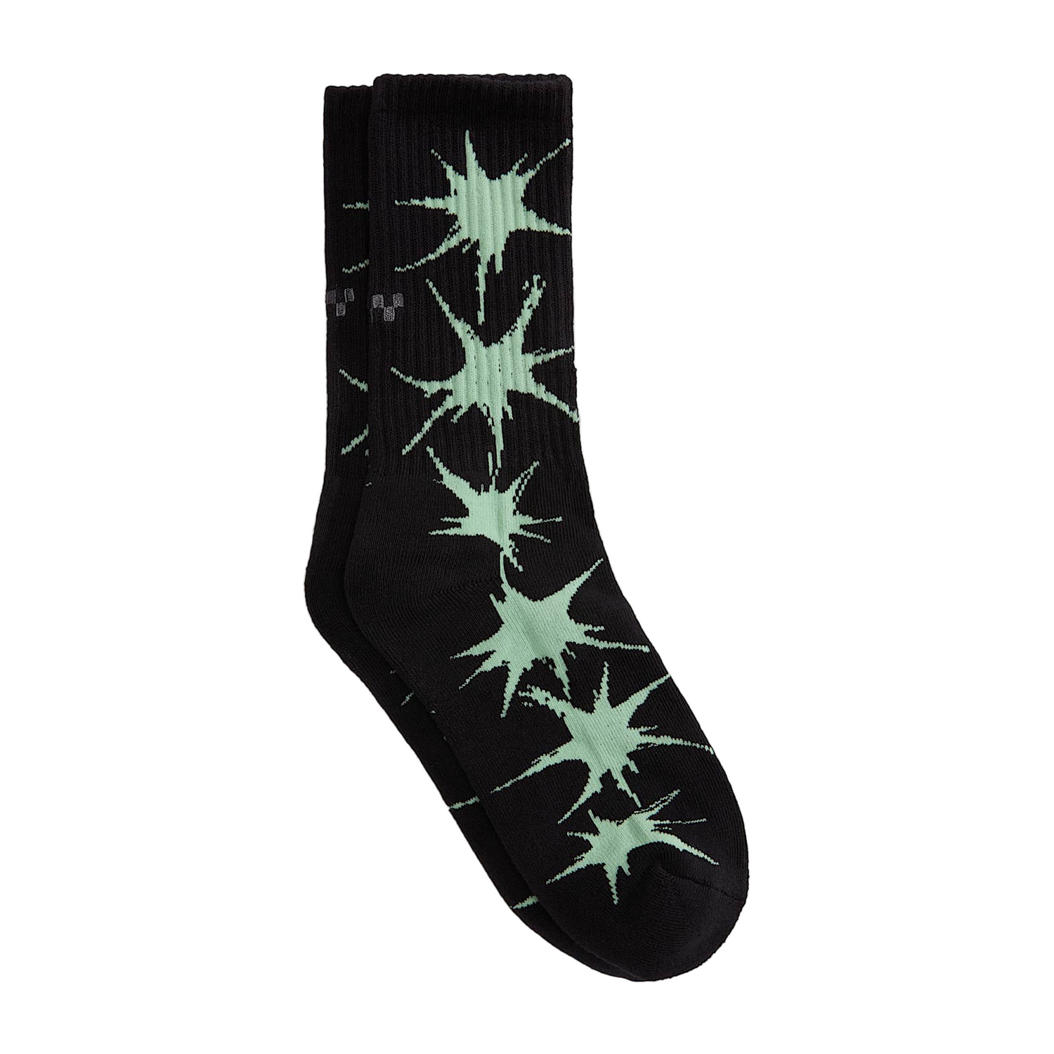 SKATE SPLATTER CREW SOCKS BLACK