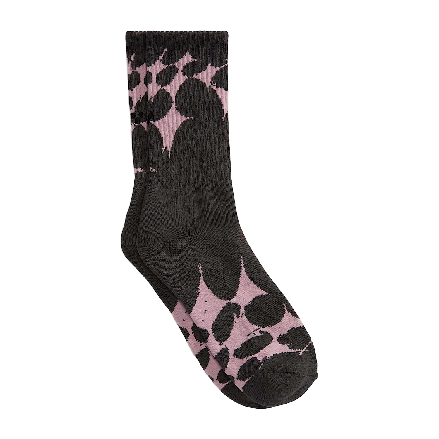 SKATE SPLATTER WEB CREW SOCKS BLACK