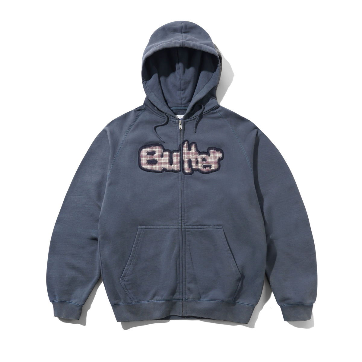 STRETCH ZIP-THRU HOOD WASHED NAVY
