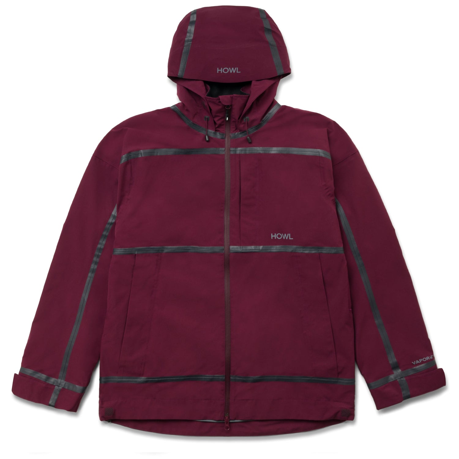 TAPED JACKET BURGUNDY