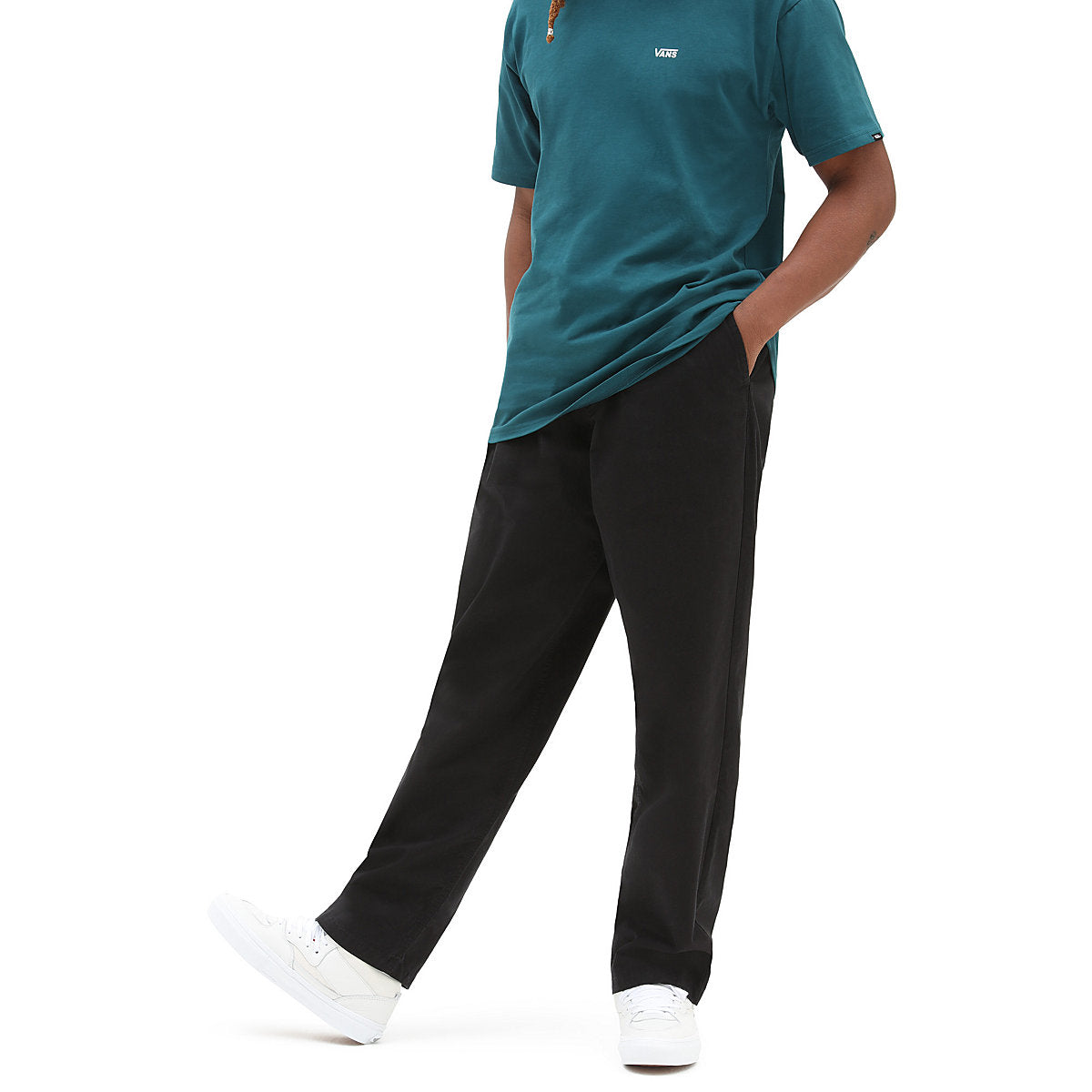 RANGE BAGGY TAPERED ELASTIC WAIST PANT BLACK