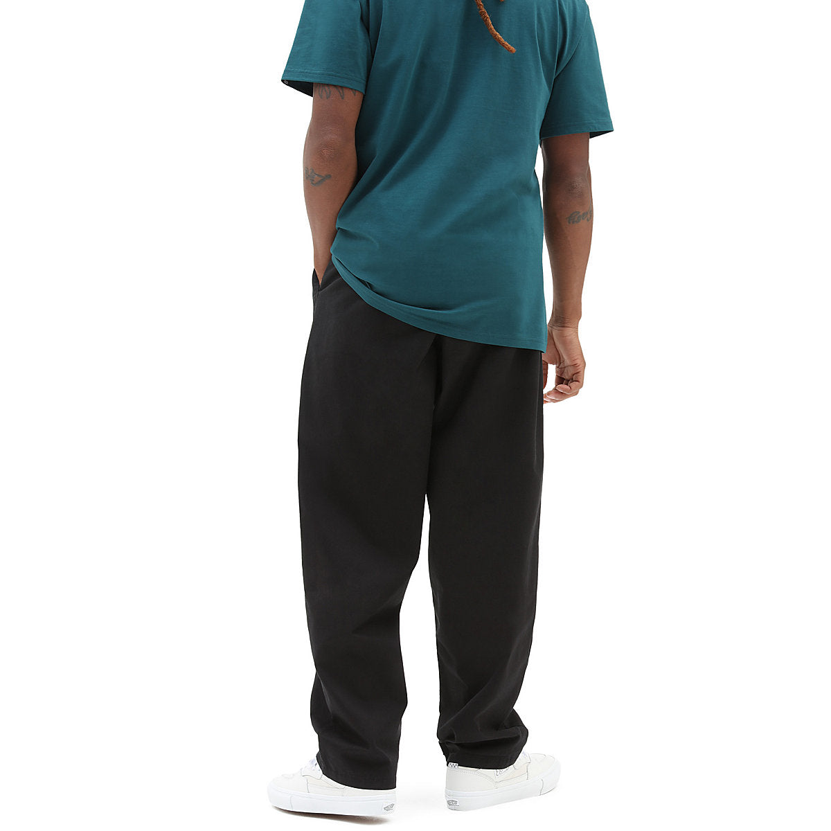 RANGE BAGGY TAPERED ELASTIC WAIST PANT BLACK