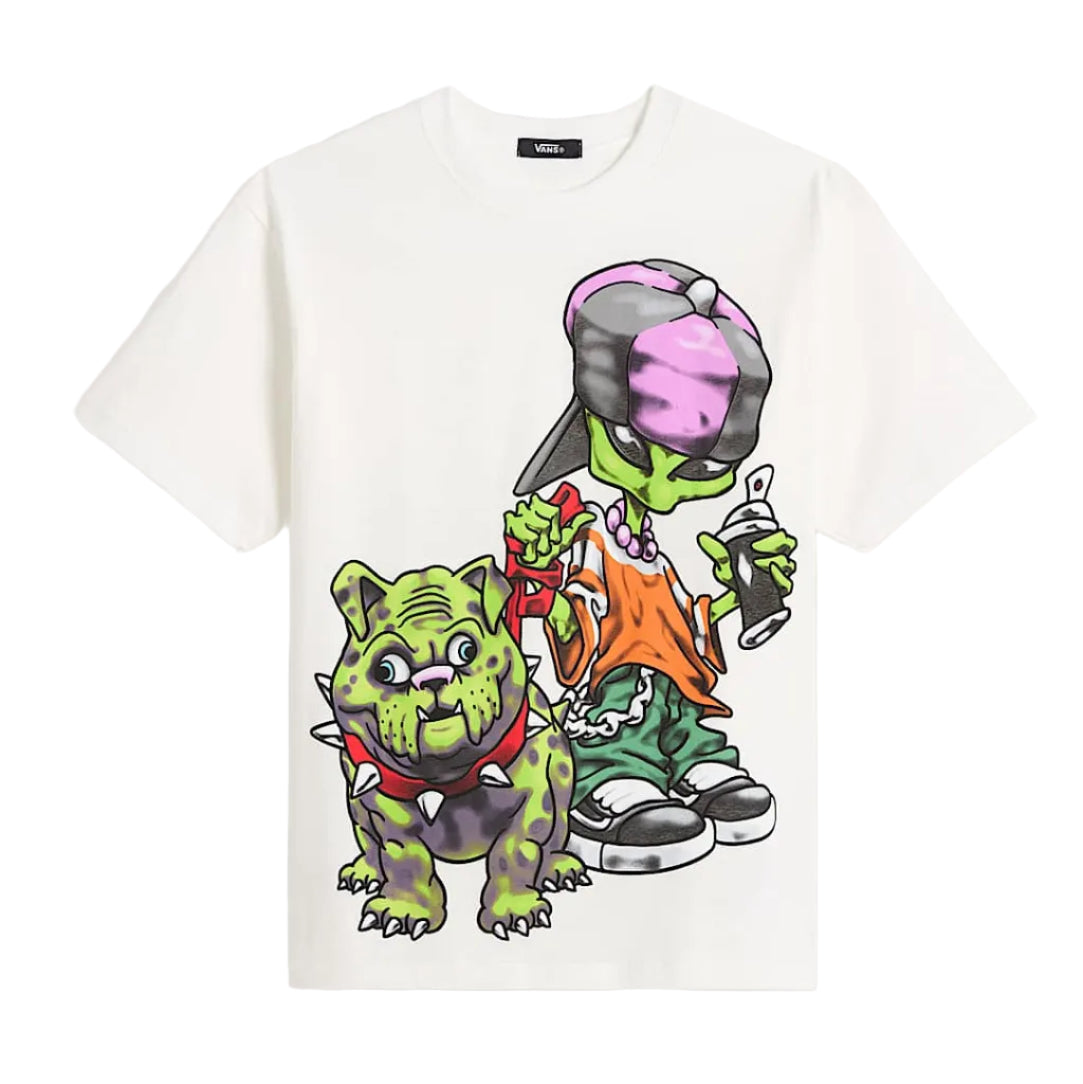 LX WRECKPACK ALIEN DOG SS TEE WHITE