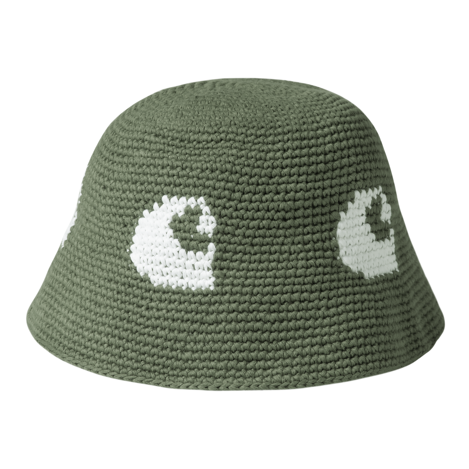 CANE HAT DOLLAR GREEN / WHITE