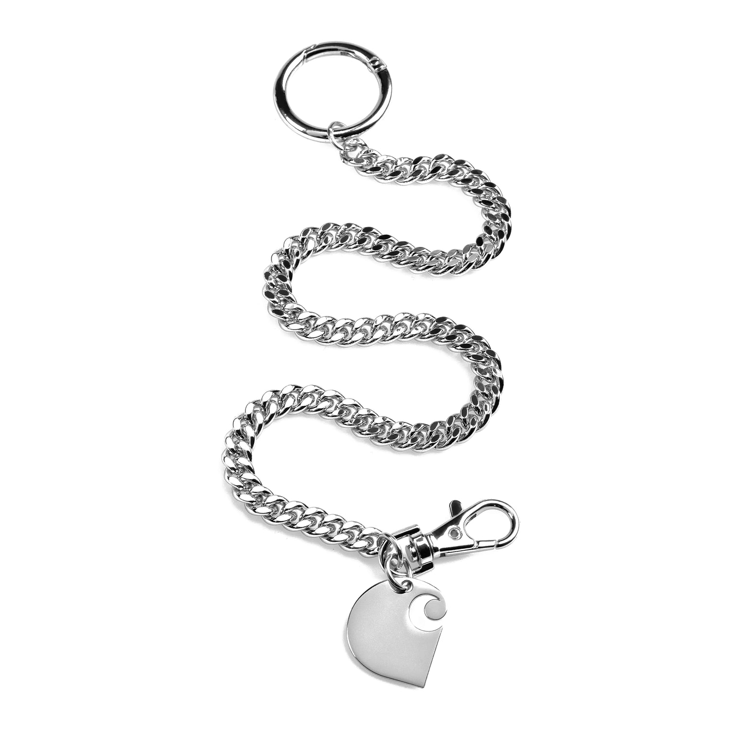 CUBAN LINK KEYCHAIN SILVER