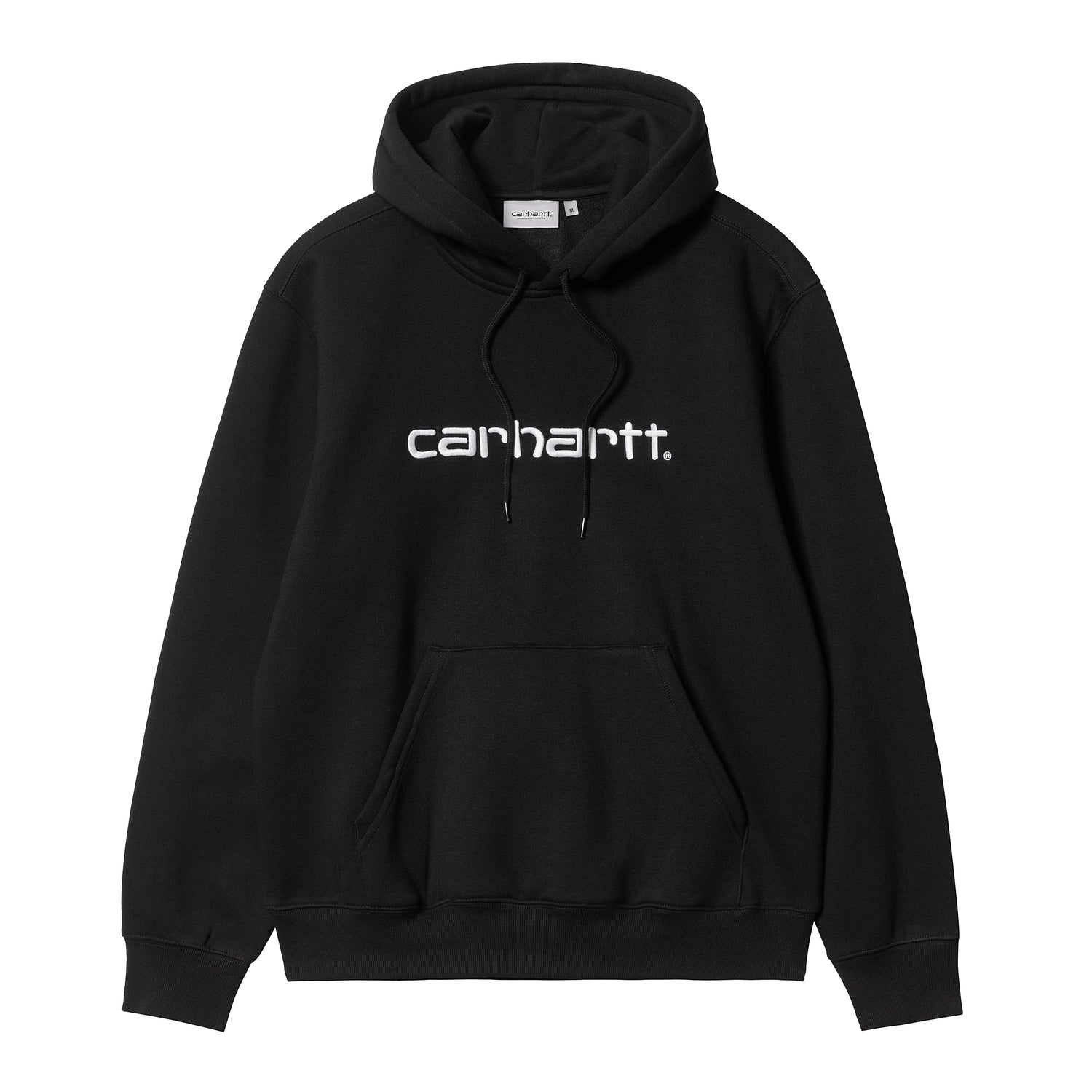 HOODED CARHARTT SWEAT BLACK / WHITE