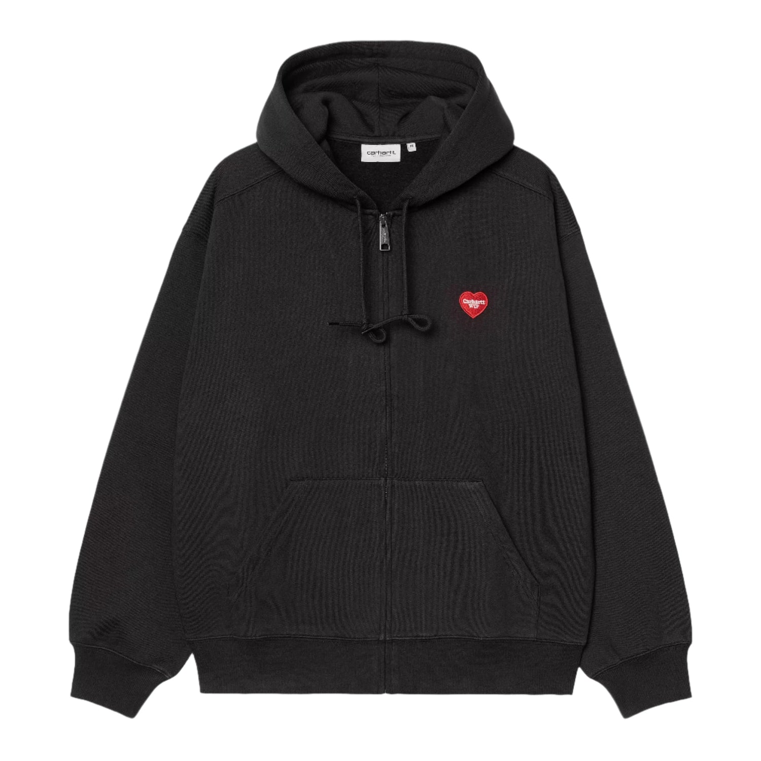 HOODED HEART II HARTT SWEAT JACKET BLACK