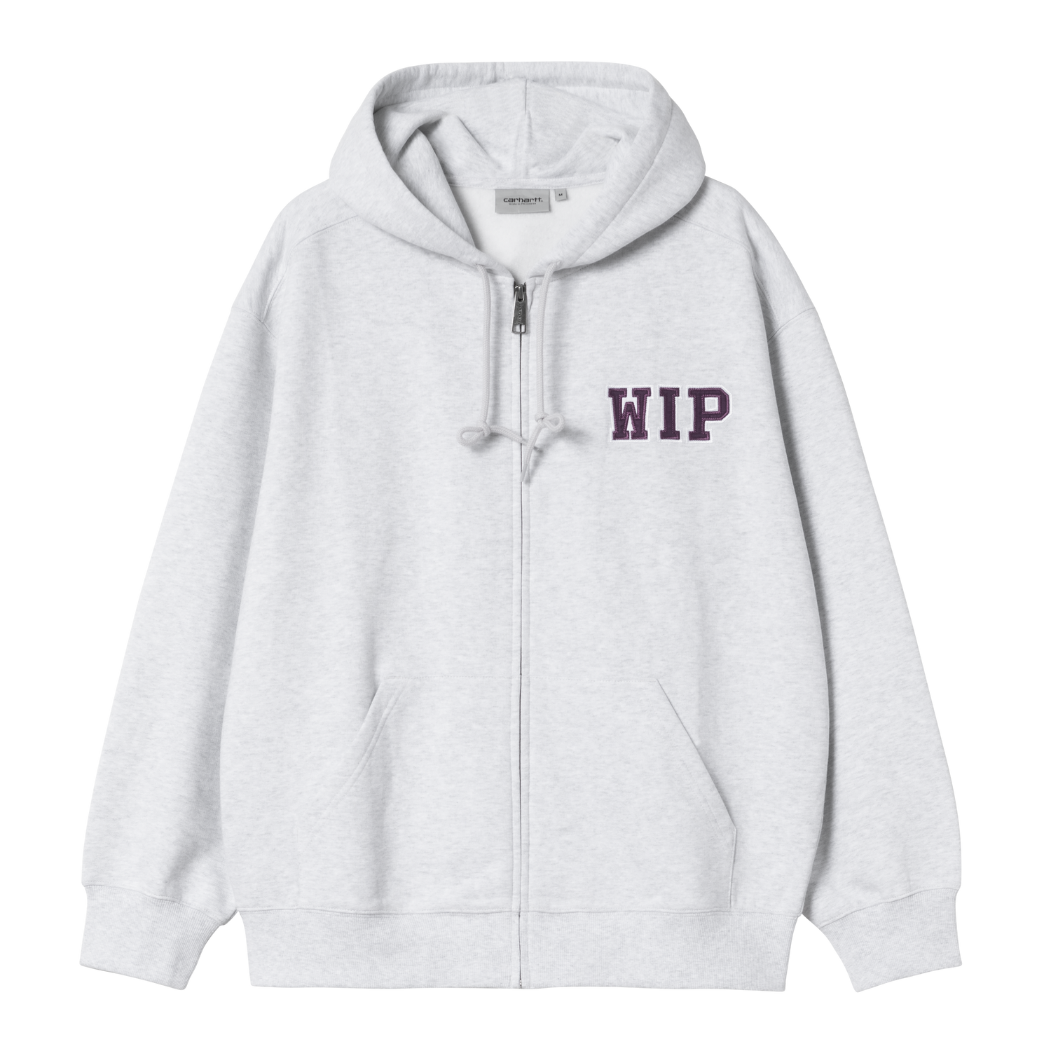 HOODED MINI WIP SWEAT JACKET ASH HEATHER STONE WASHED