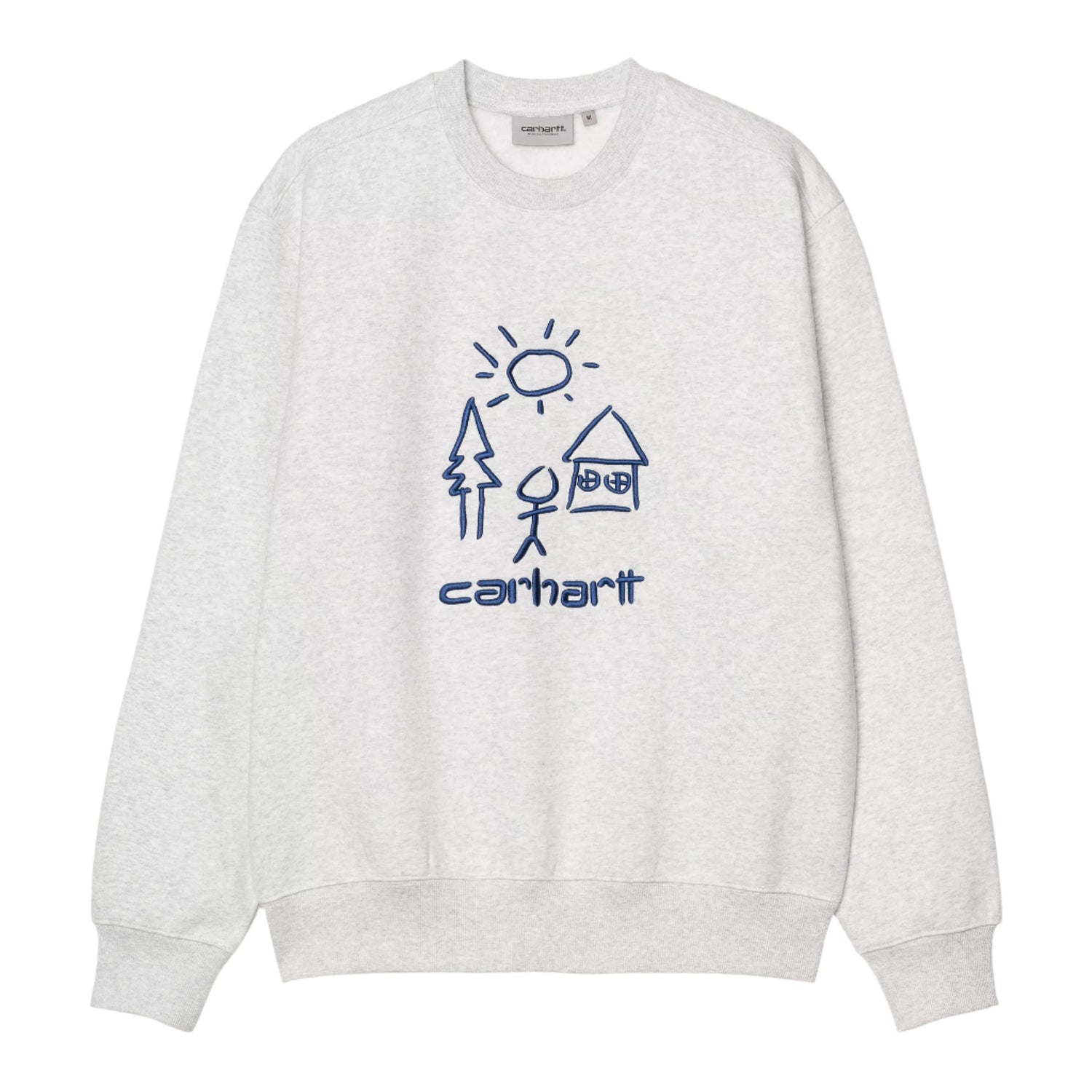 MASTERPIECE SWEATSHIRT ASH HEATHER / WOLFSBANE
