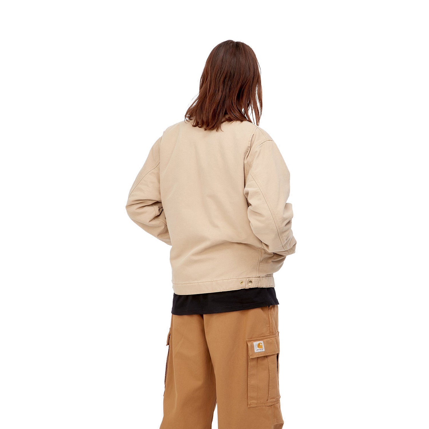 OG DETROIT JACKET DUSTY H BROWN / BLACK AGED CANVAS