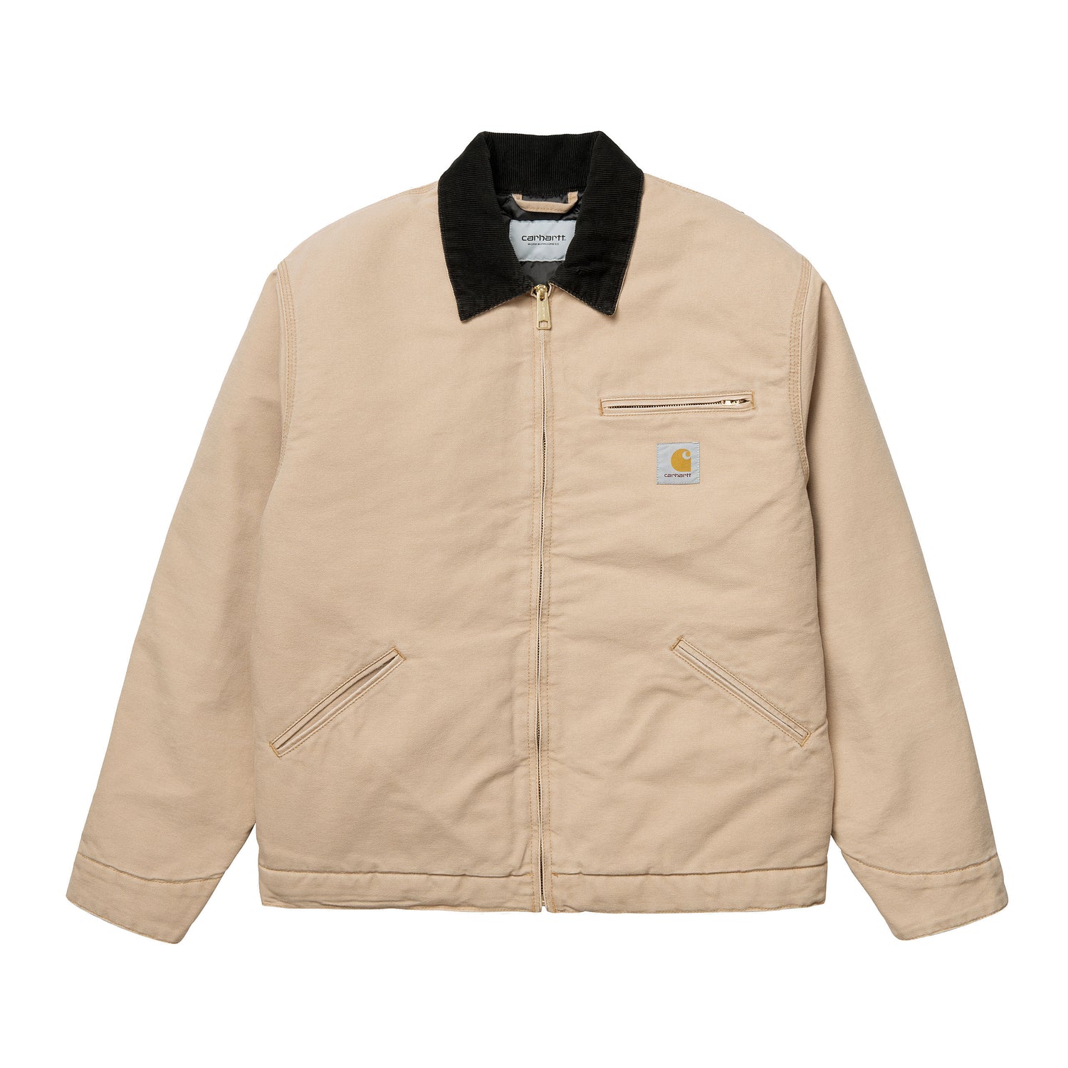 OG DETROIT JACKET DUSTY H BROWN / BLACK AGED CANVAS