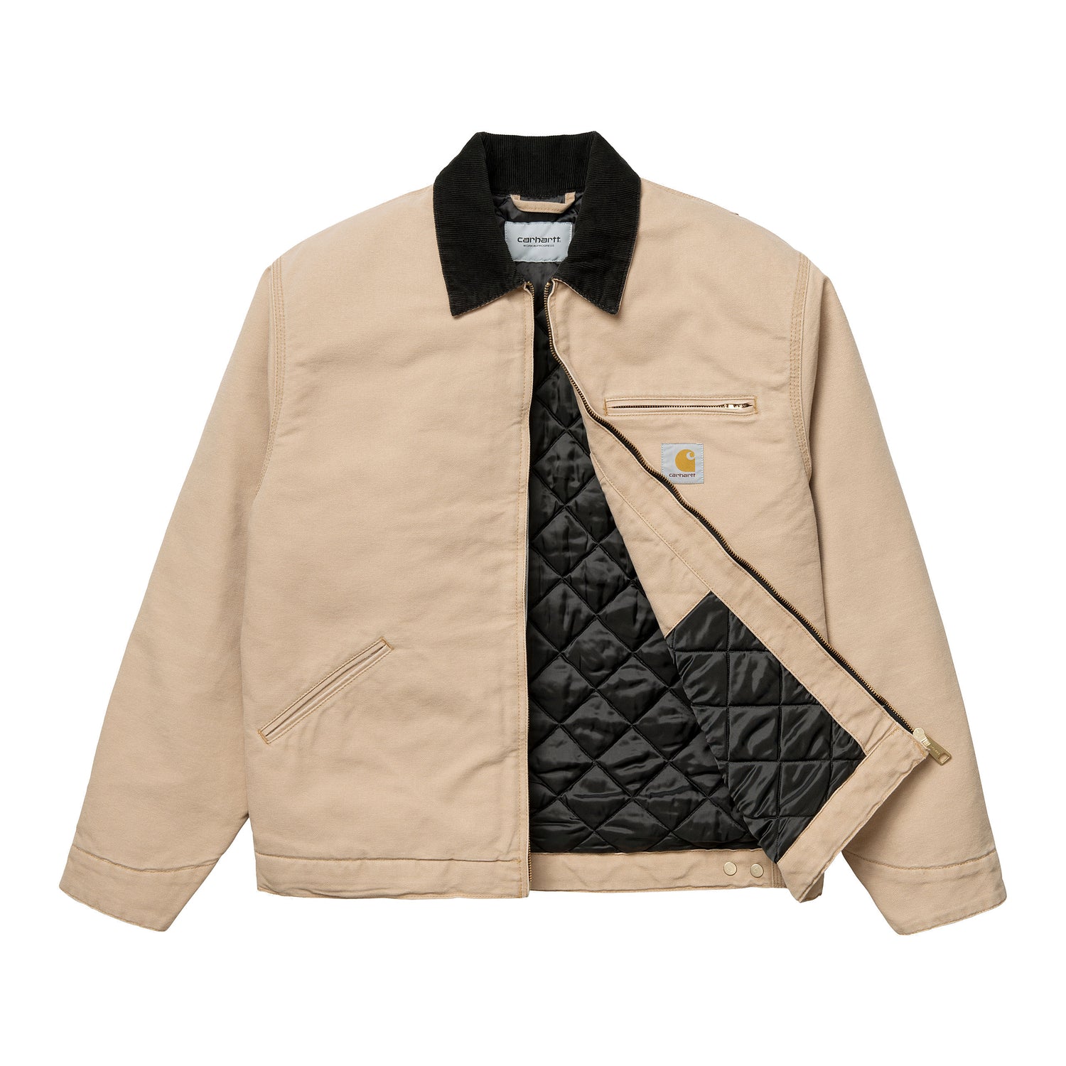 OG DETROIT JACKET DUSTY H BROWN / BLACK AGED CANVAS