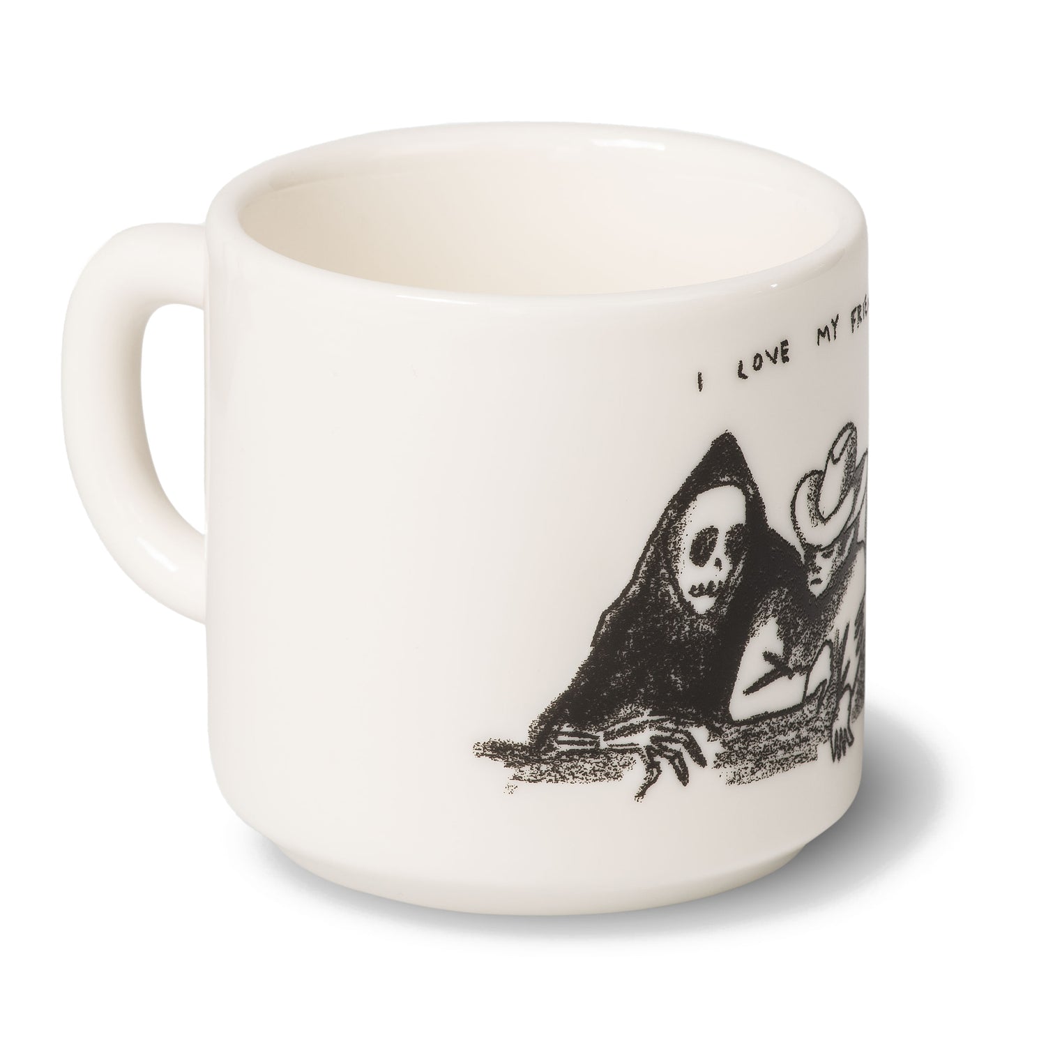 PEPE FRIENDS MUG WHITE / BLACK