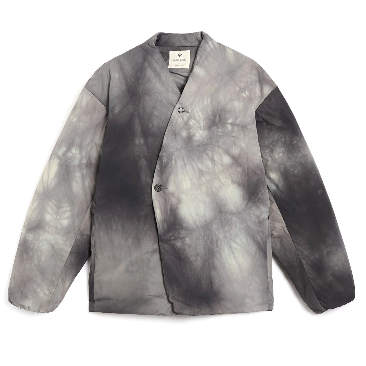 SHIBORI DYEING DOWN JACKET CHARCOAL