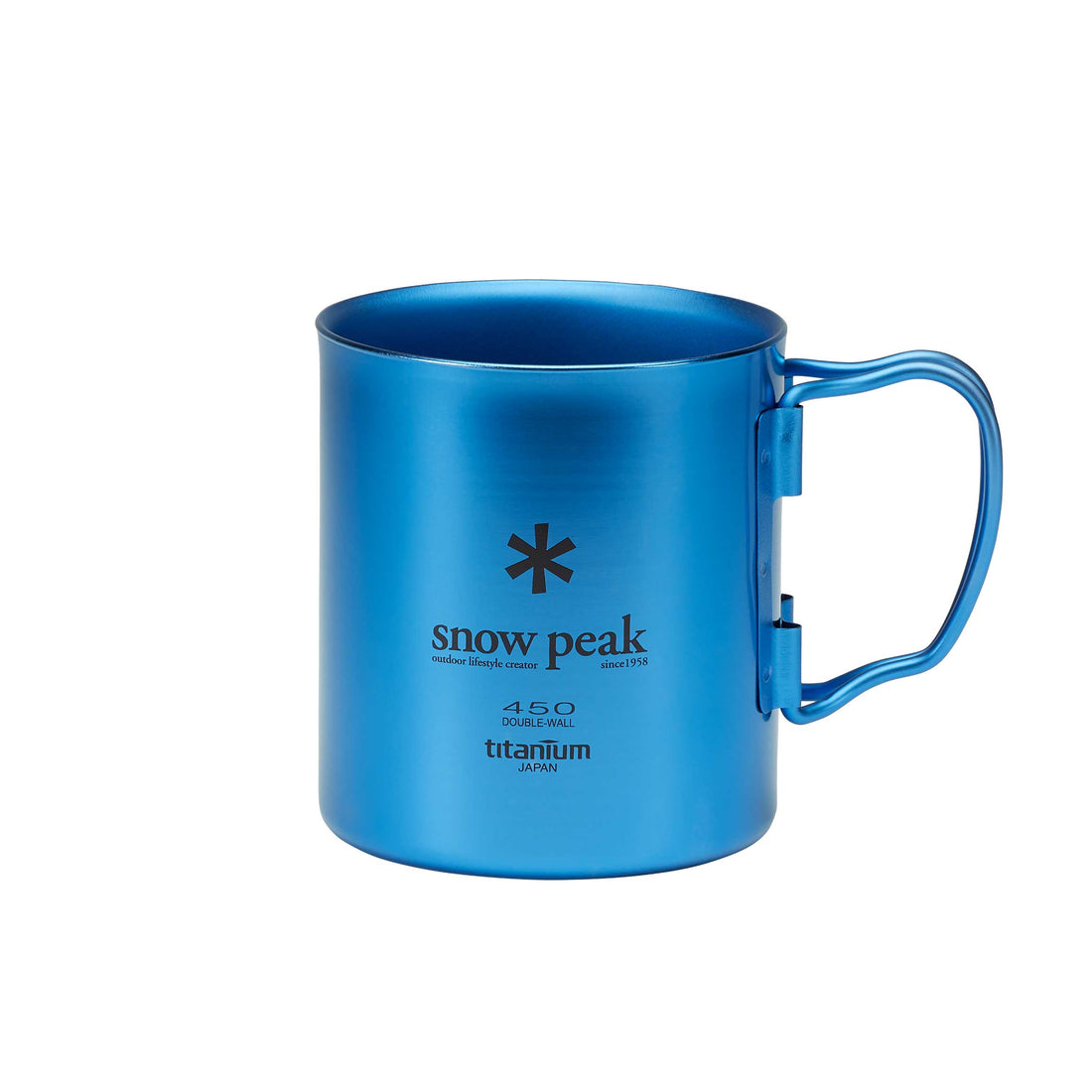 TITANIUM DOUBLE WALL CUP 450 BLUE