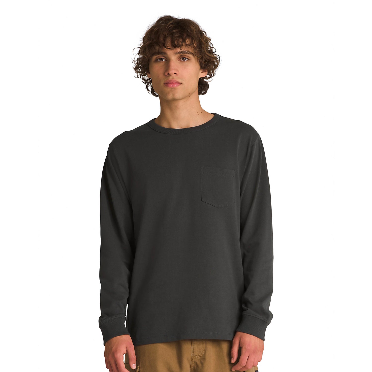 PILGRIM LS SHIRT PIRATE BLACK