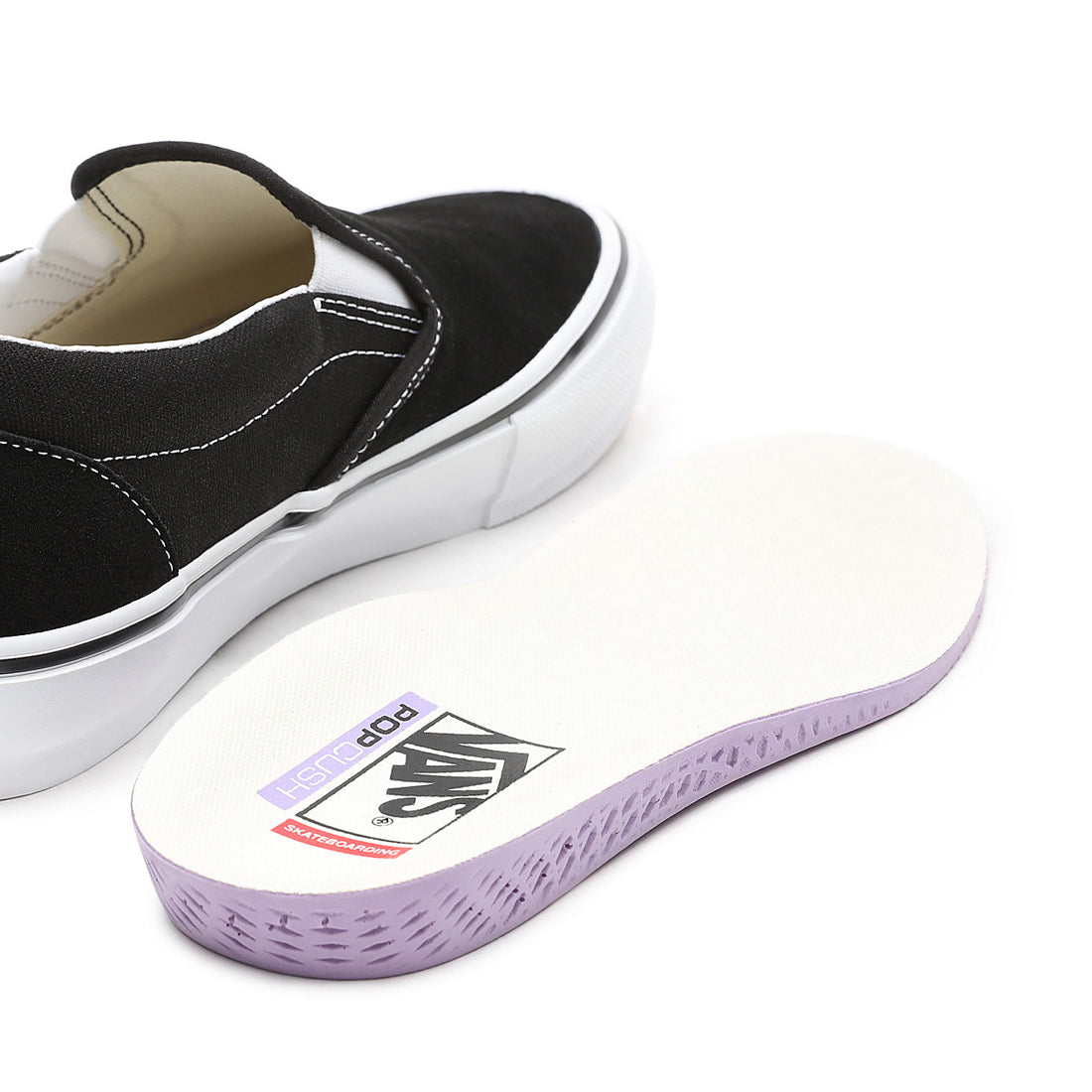 SKATE SLIP-ON BLACK / WHITE